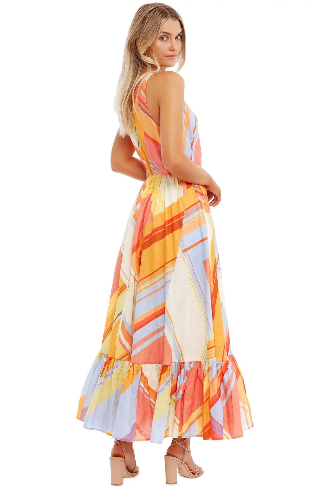 LEO LIN Macedonia Dress Multi abstract