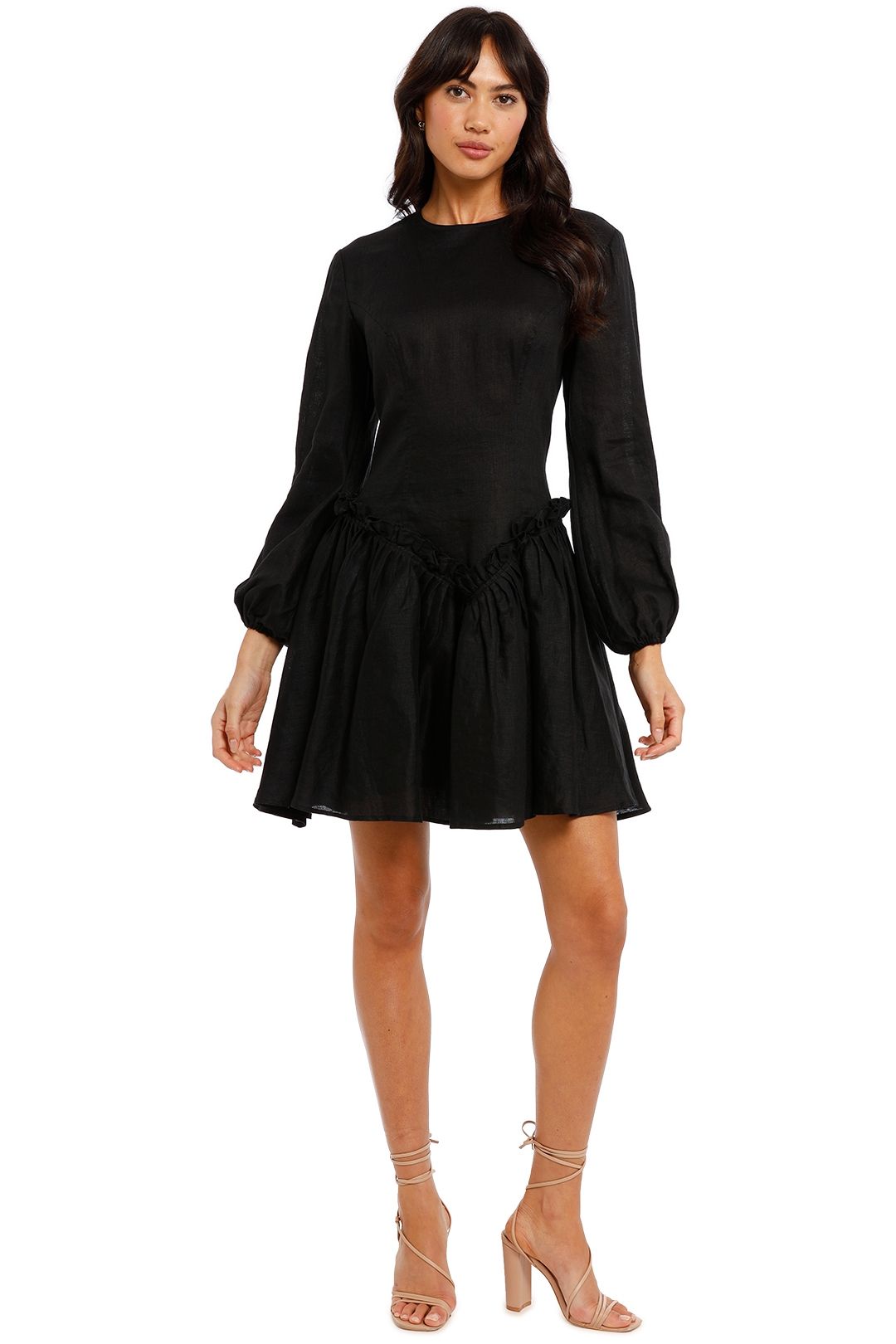 LEO LIN Varita Linen Mini Dress