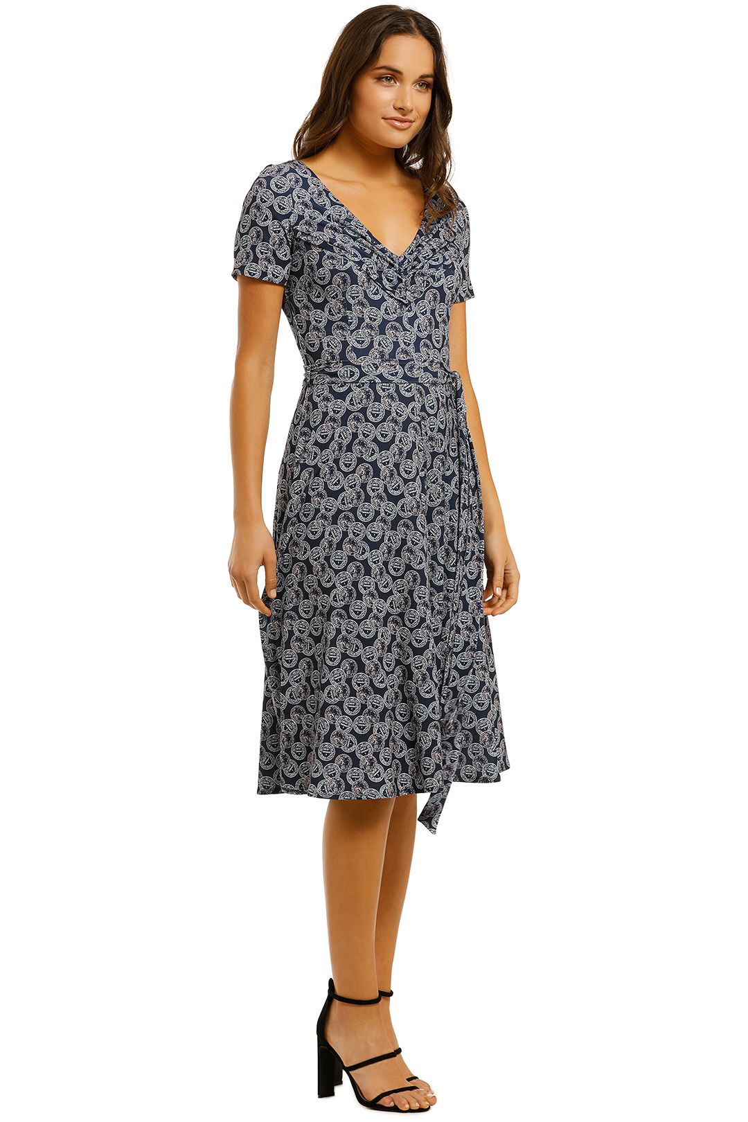 Nancy Dress in Print Jersey by Leona Edmiston for Hire | GlamCorner