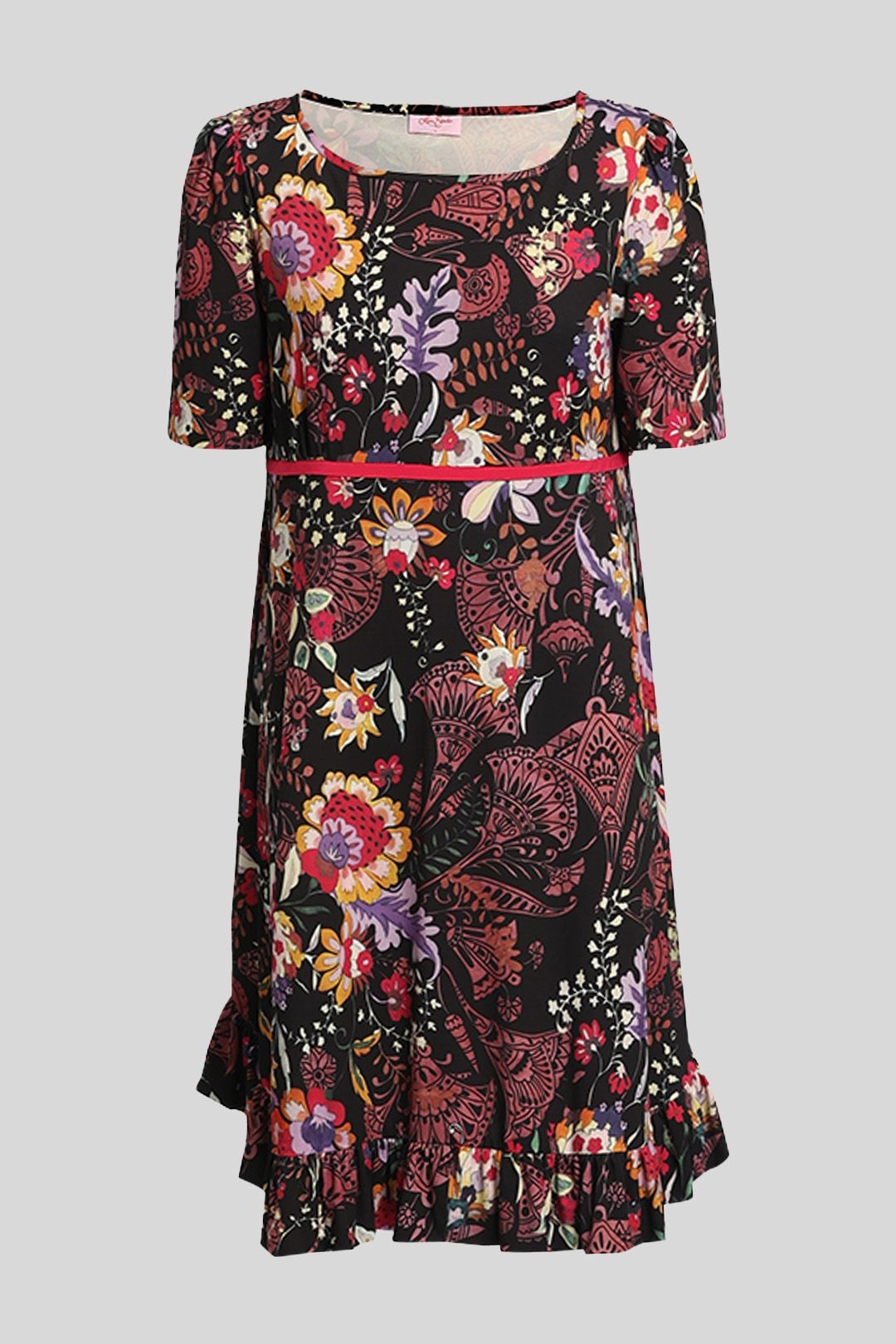 Leona Edmiston - Ruffle Floral Midi Shift Dress