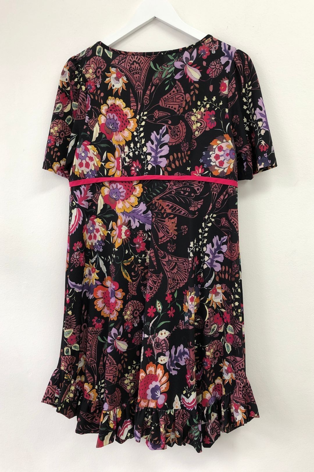 Leona Edmiston - Ruffle Floral Midi Shift Dress