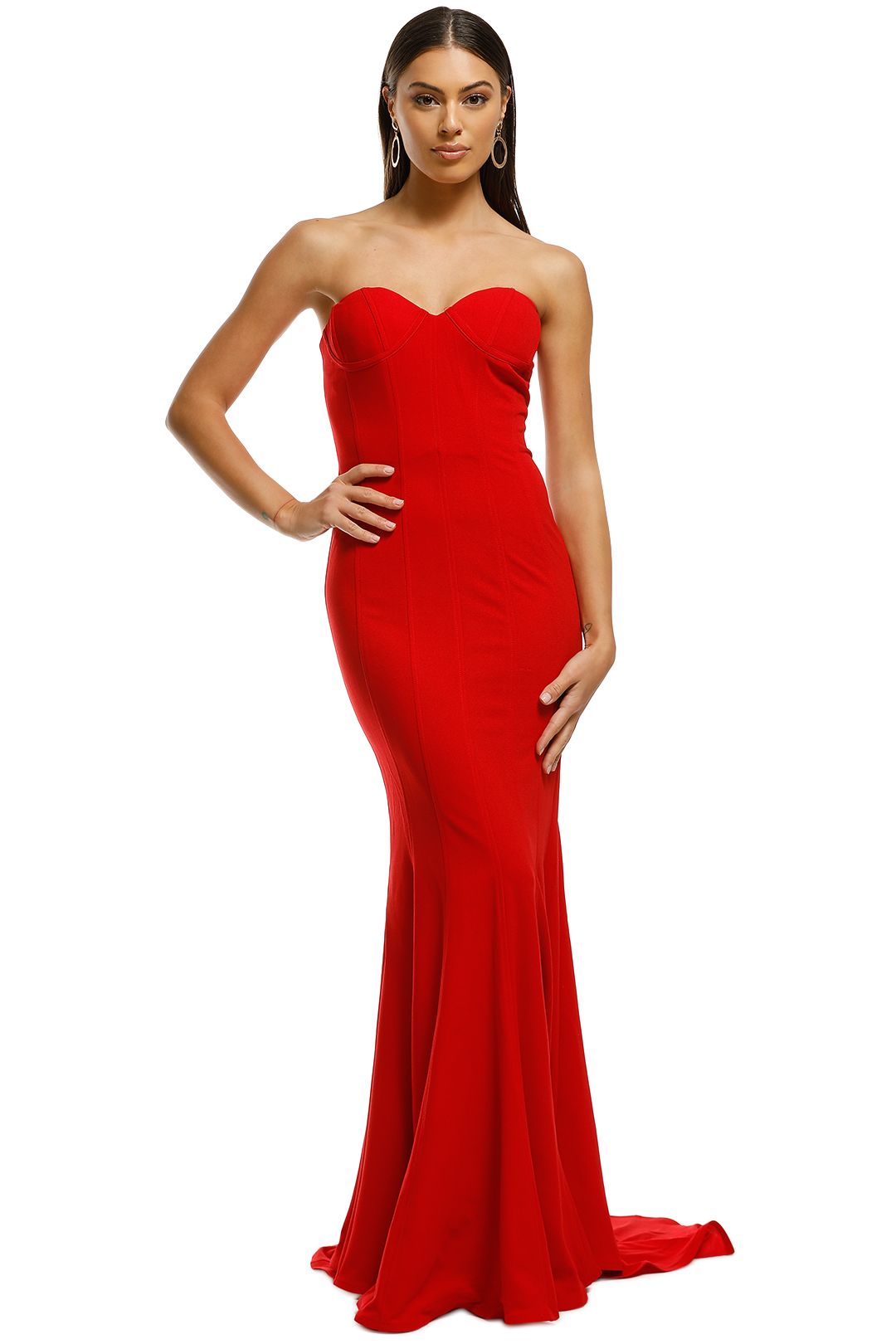 Lexi - Sahar Dress - Red - Front