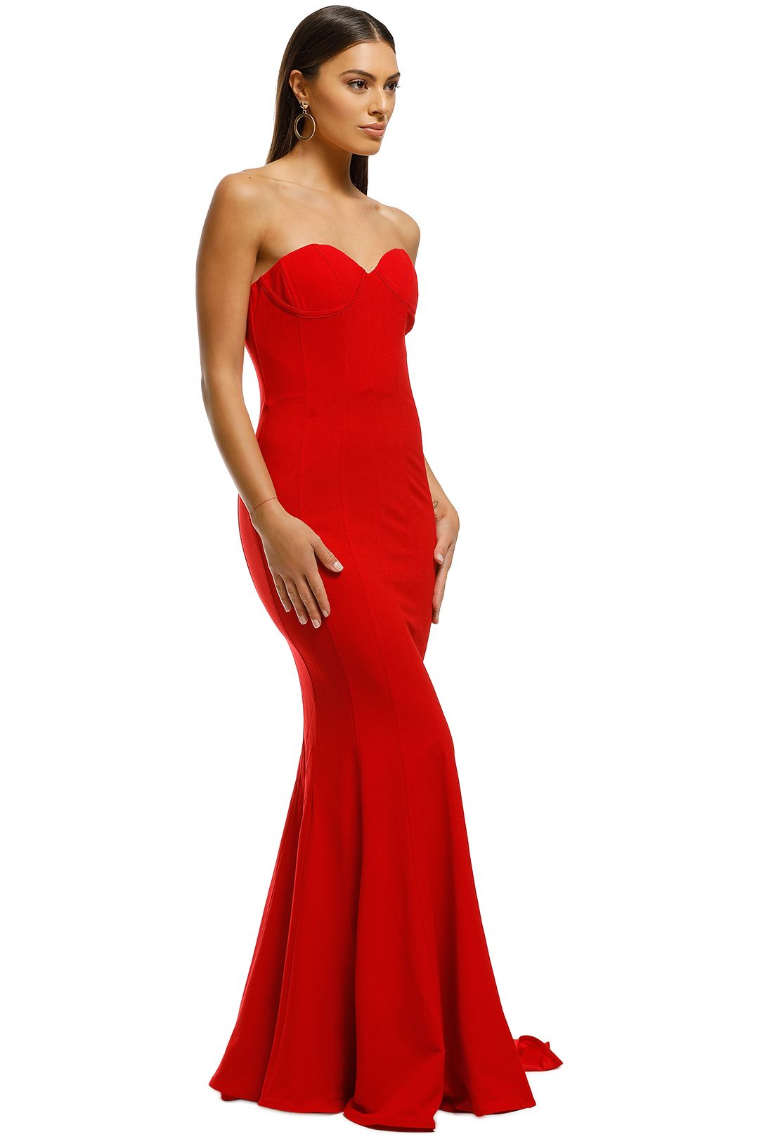 Lexi - Sahar Dress - Red - Side