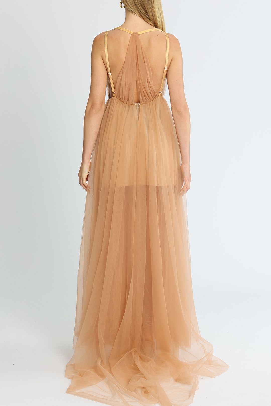Hire Amalie Dress In Apricot Lexi GlamCorner Hire amalie dress in apricot lexi glamcorner