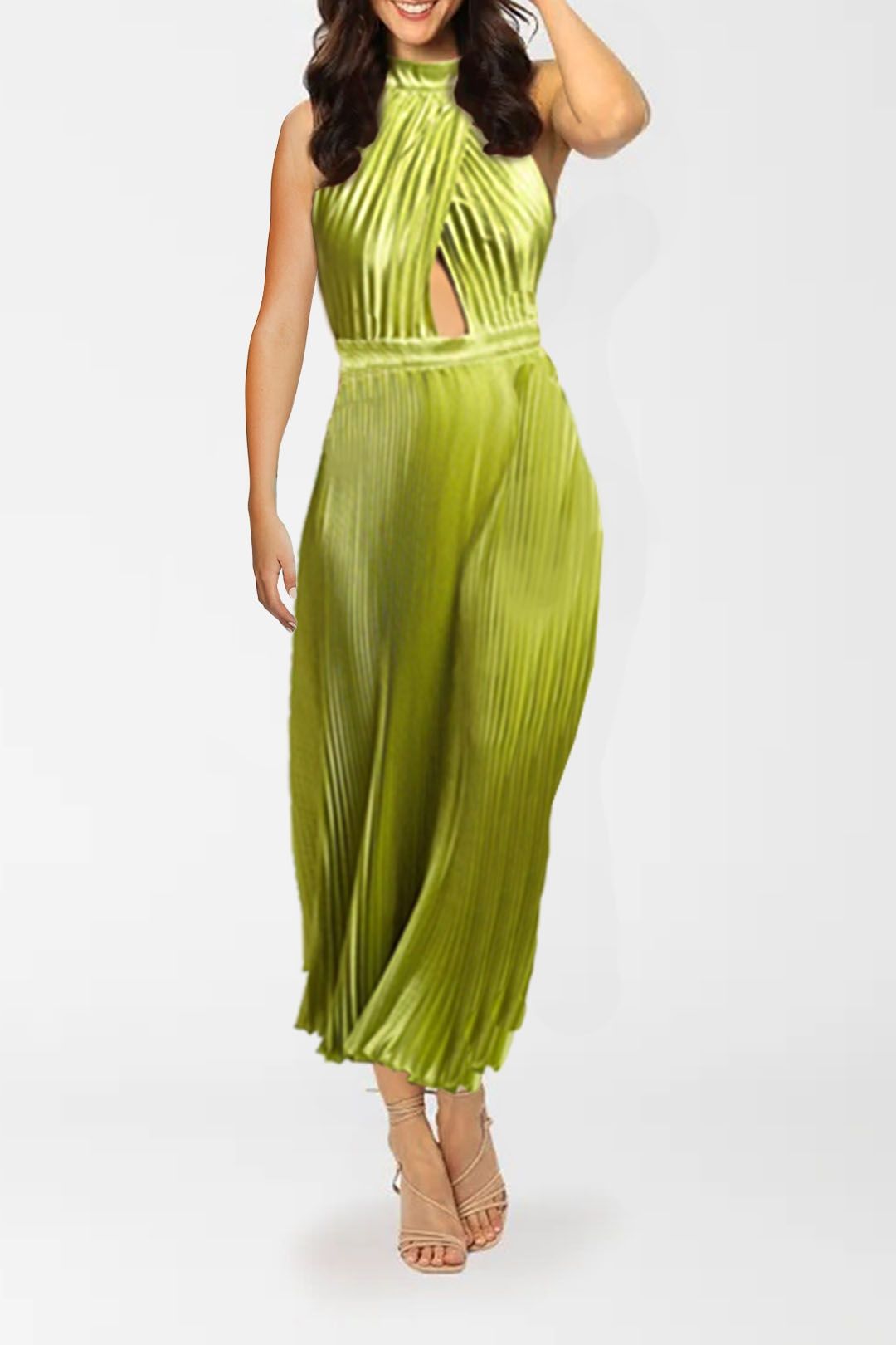 hire-renaissance-split-gown-green-lidee-glamcorner