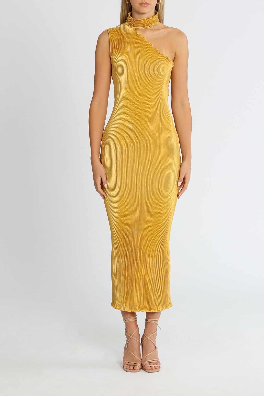 Lidee Soiree 90S Gown Marigold Midi