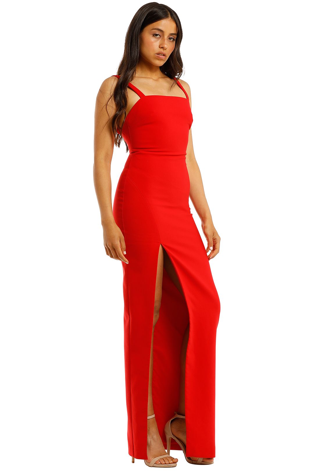 Likely-NYC-Bethany-Gown-Red-Side