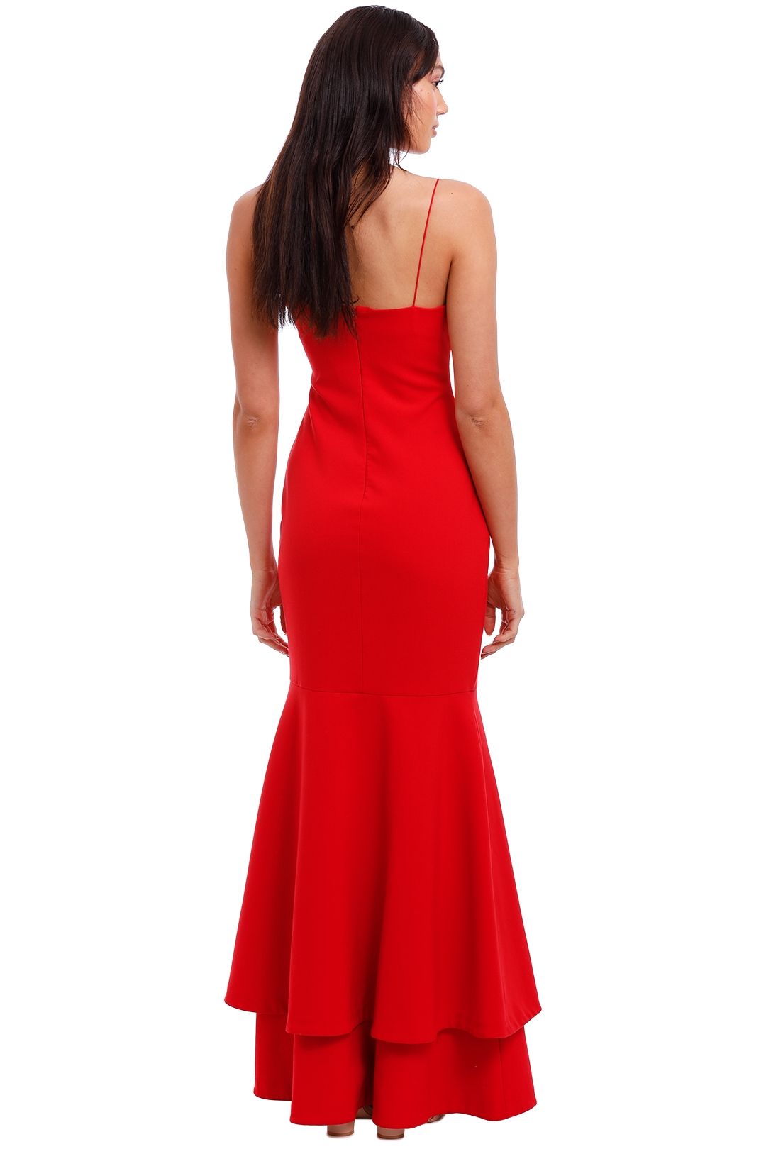 red aurora gown
