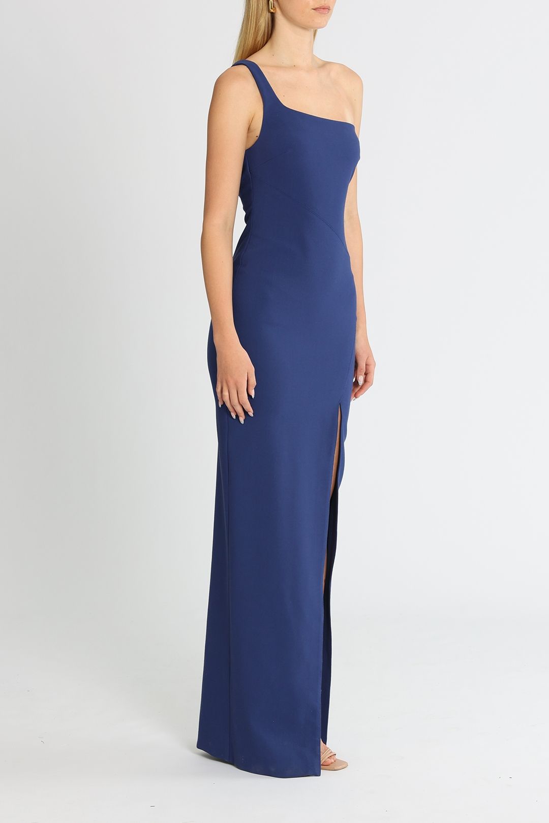 likely camden one shoulder gown