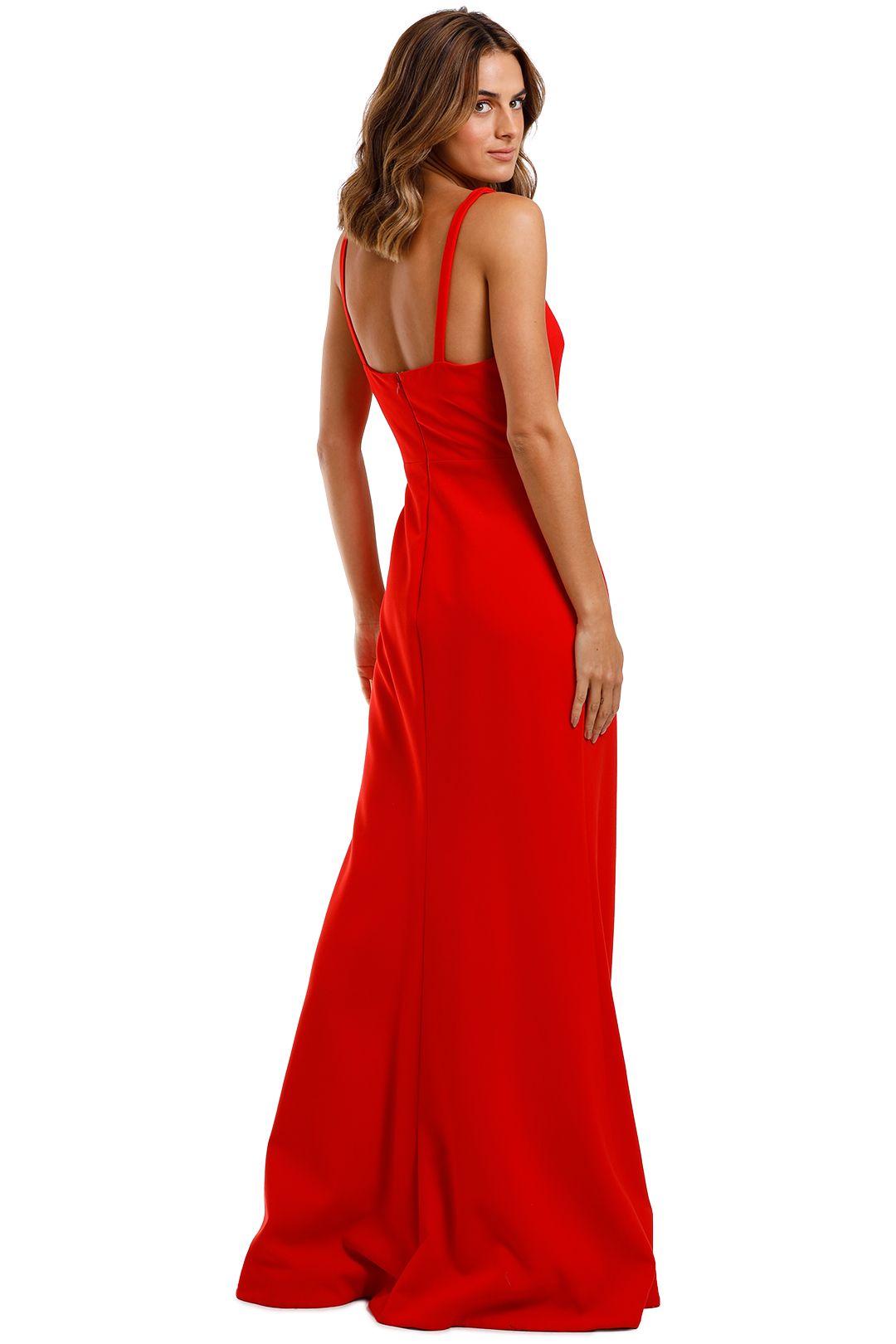 Likely NYC Constance Gown Scarlet Bodycon