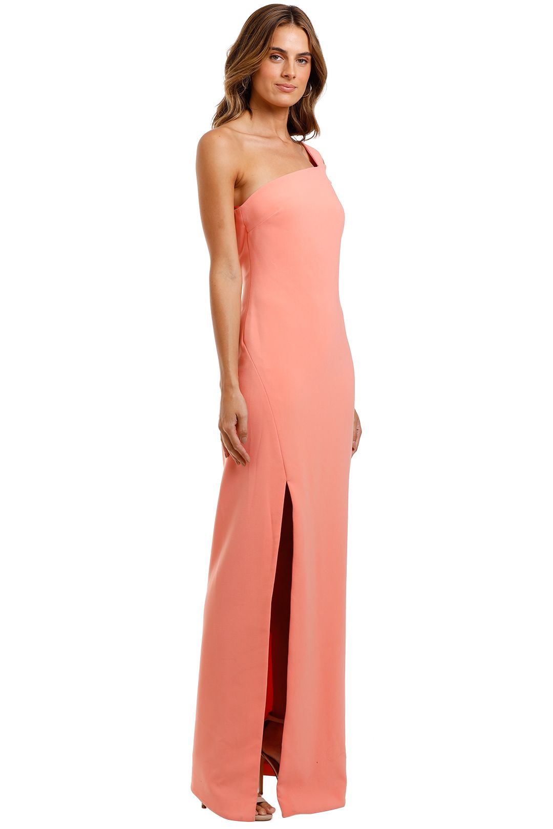 Likely NYC Maxson Gown Apricot Side Split
