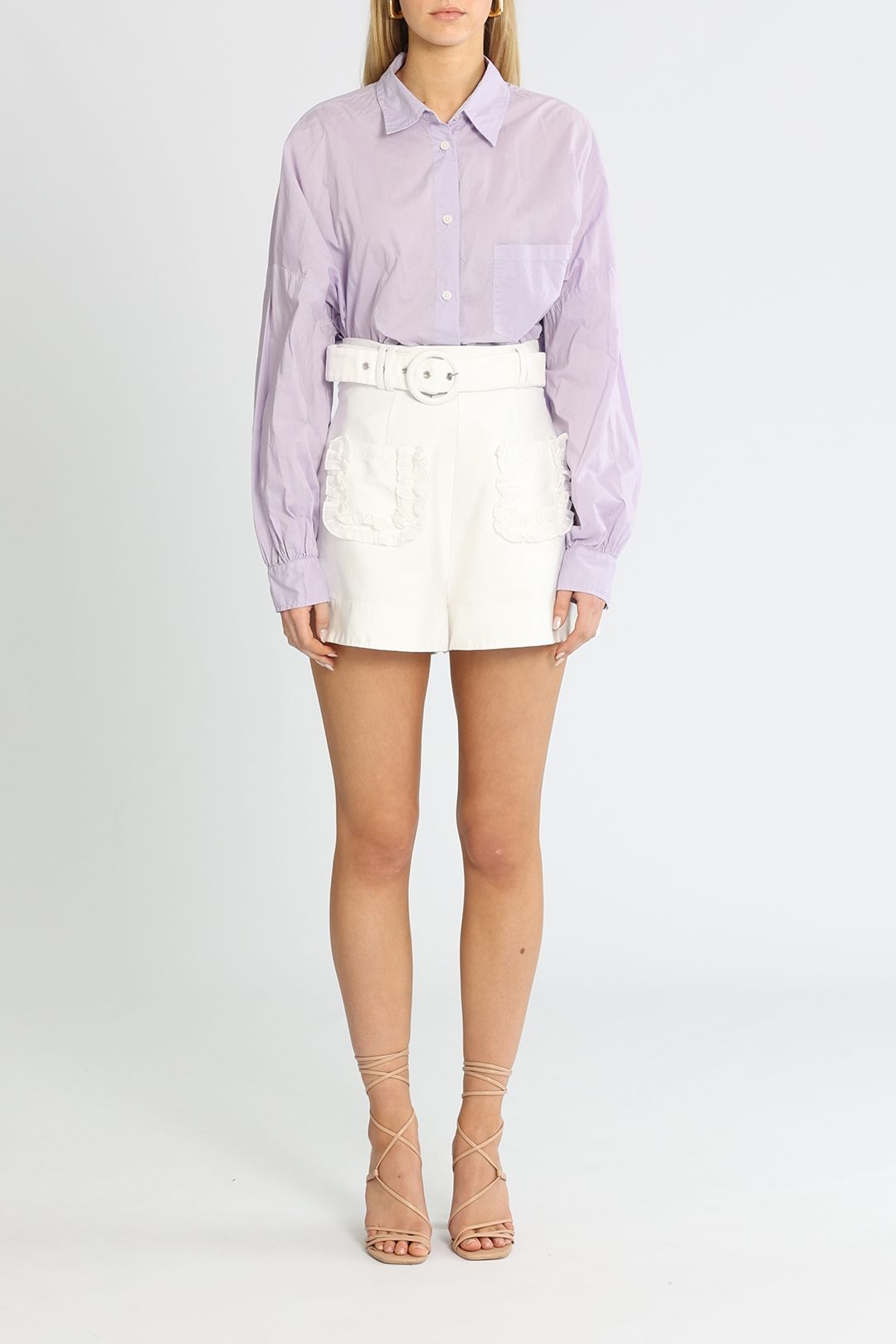 Lmnd Amelia Shirt Lilac Collared