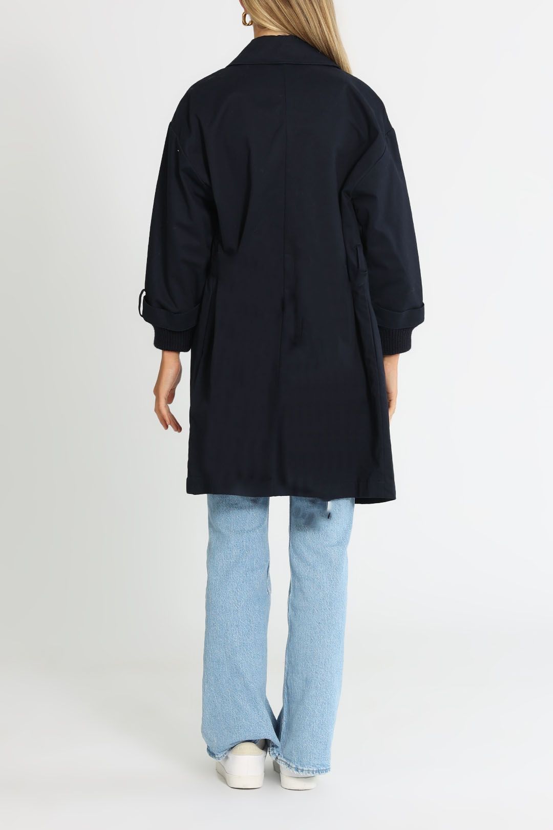 LMND The Ooo Trench Navy Long Sleeves