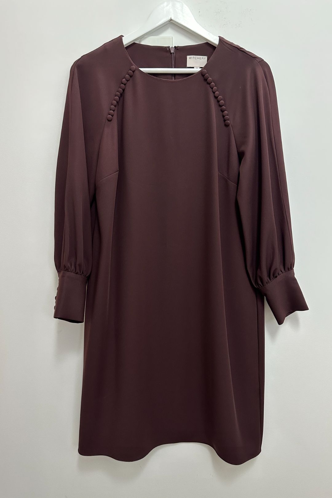 Witchery Long Sleeve Dress in Plum