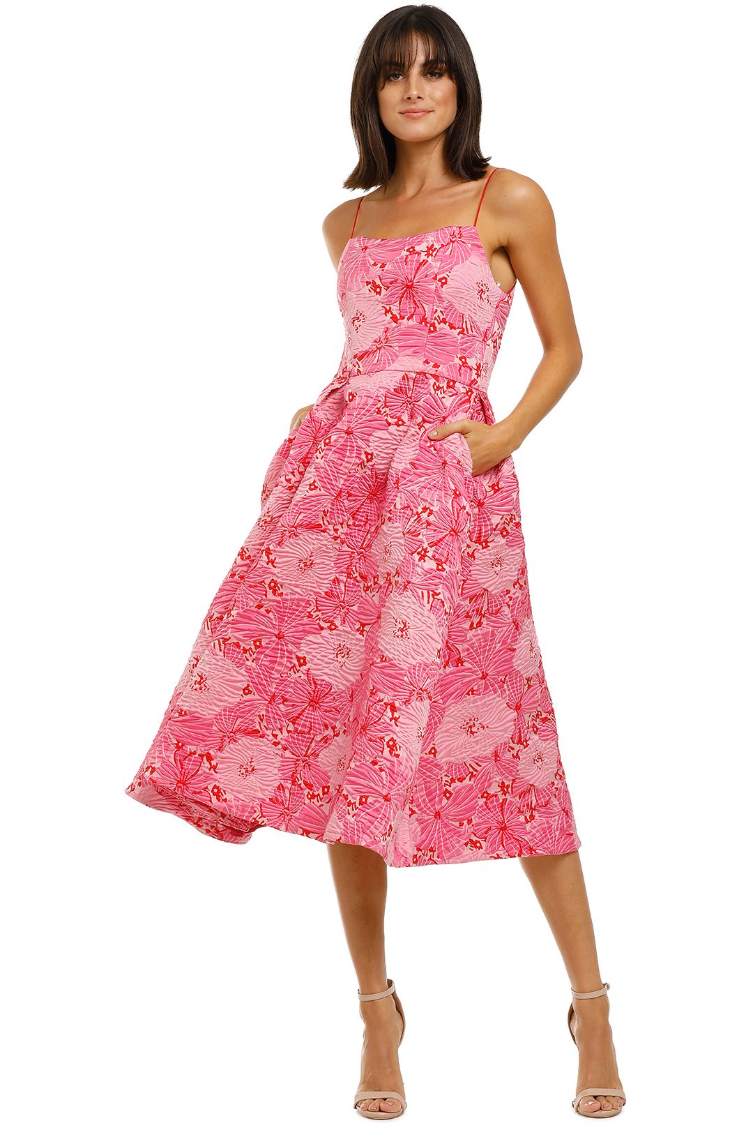 Love-Honor-Alexia-Midi-Pink-Floral-Front