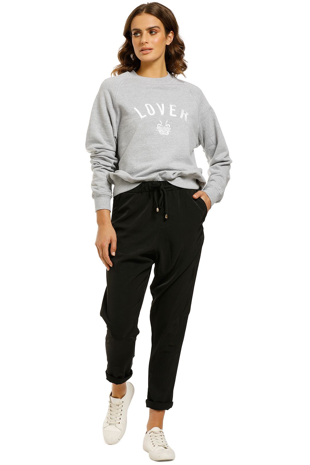 Embroidered Sweat in Grey by Lover for 