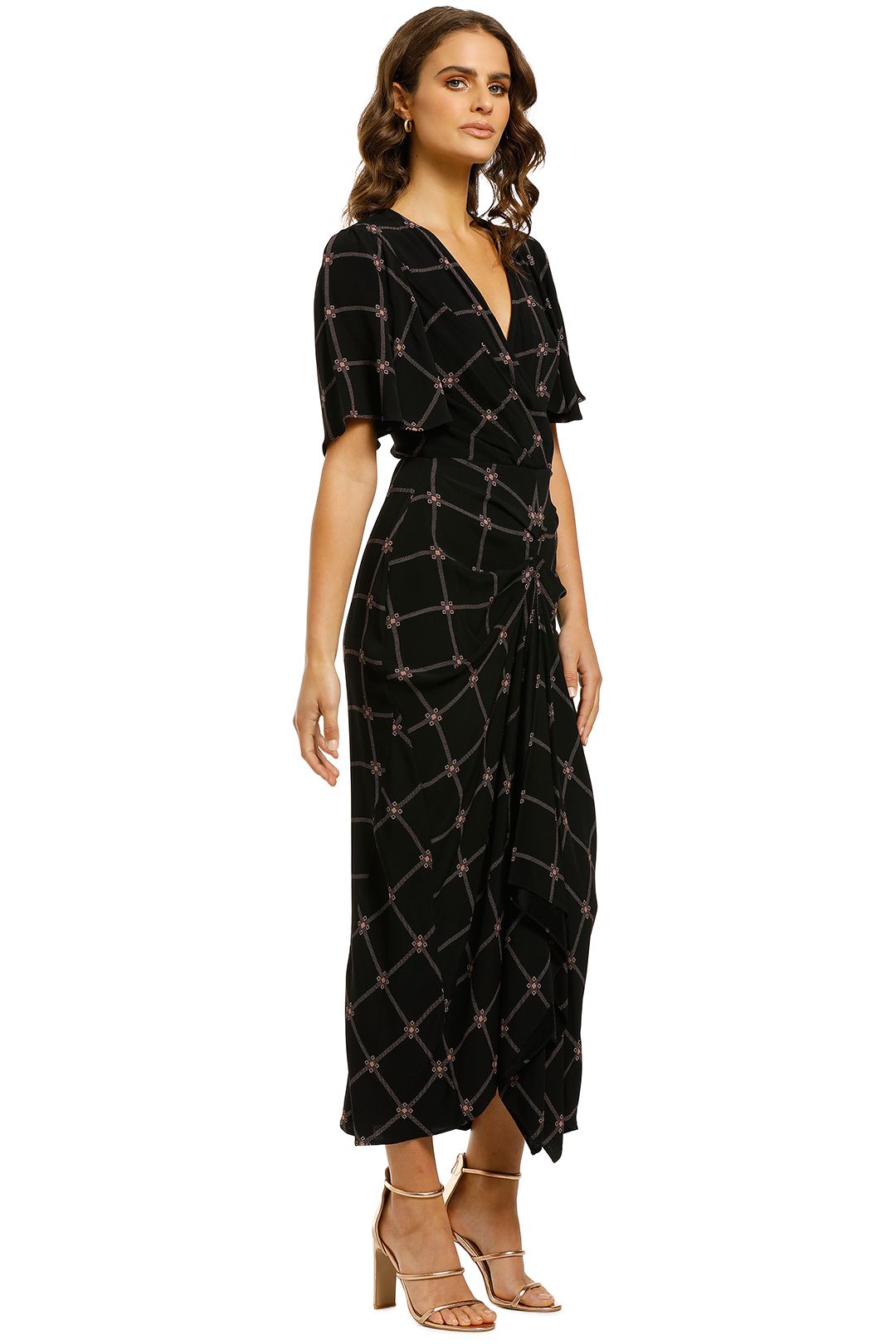 Ruby Tuesday Dress in Black in Print by Lover for Hire GlamCorner