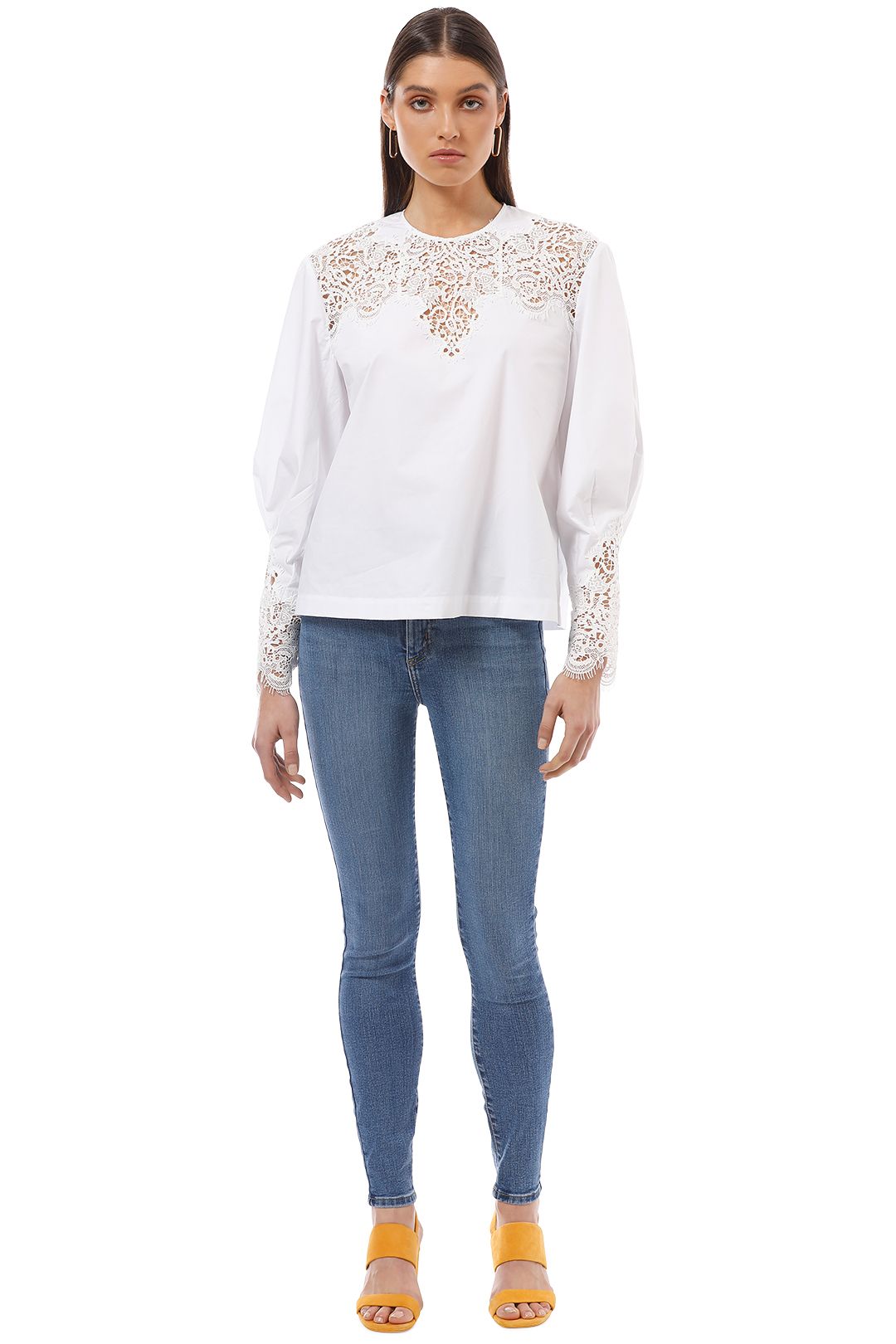 Lover the Label - Trinity Blouse - White - Front