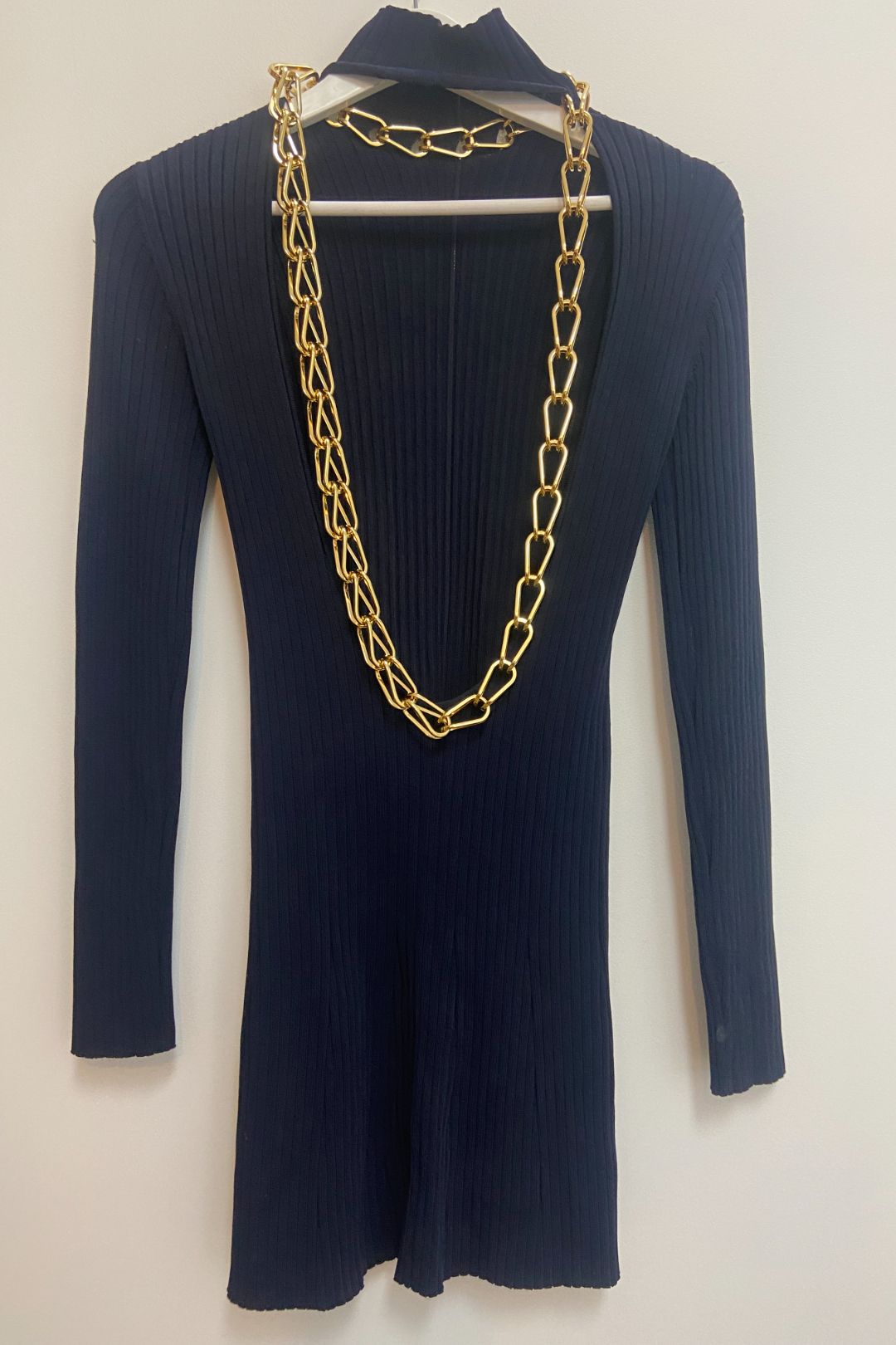 Dion Lee Lustrate Chain Mini Dress in Black