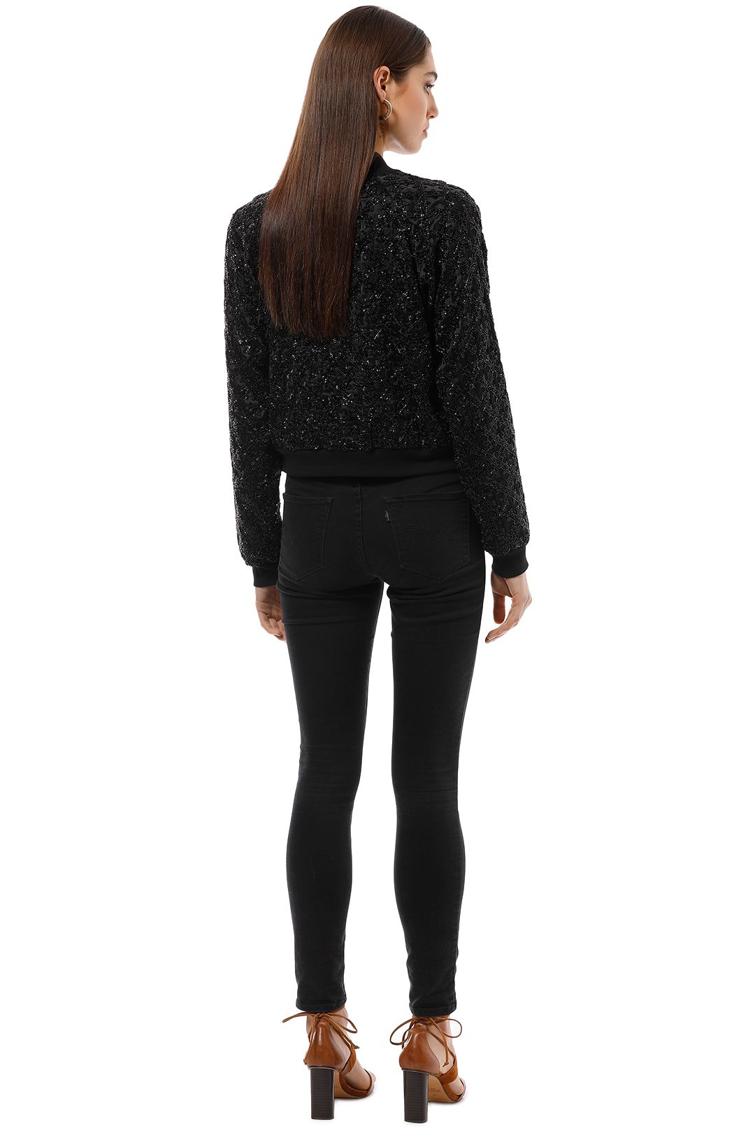 Madame X - Yvette Bomber Jacket - Black - Back
