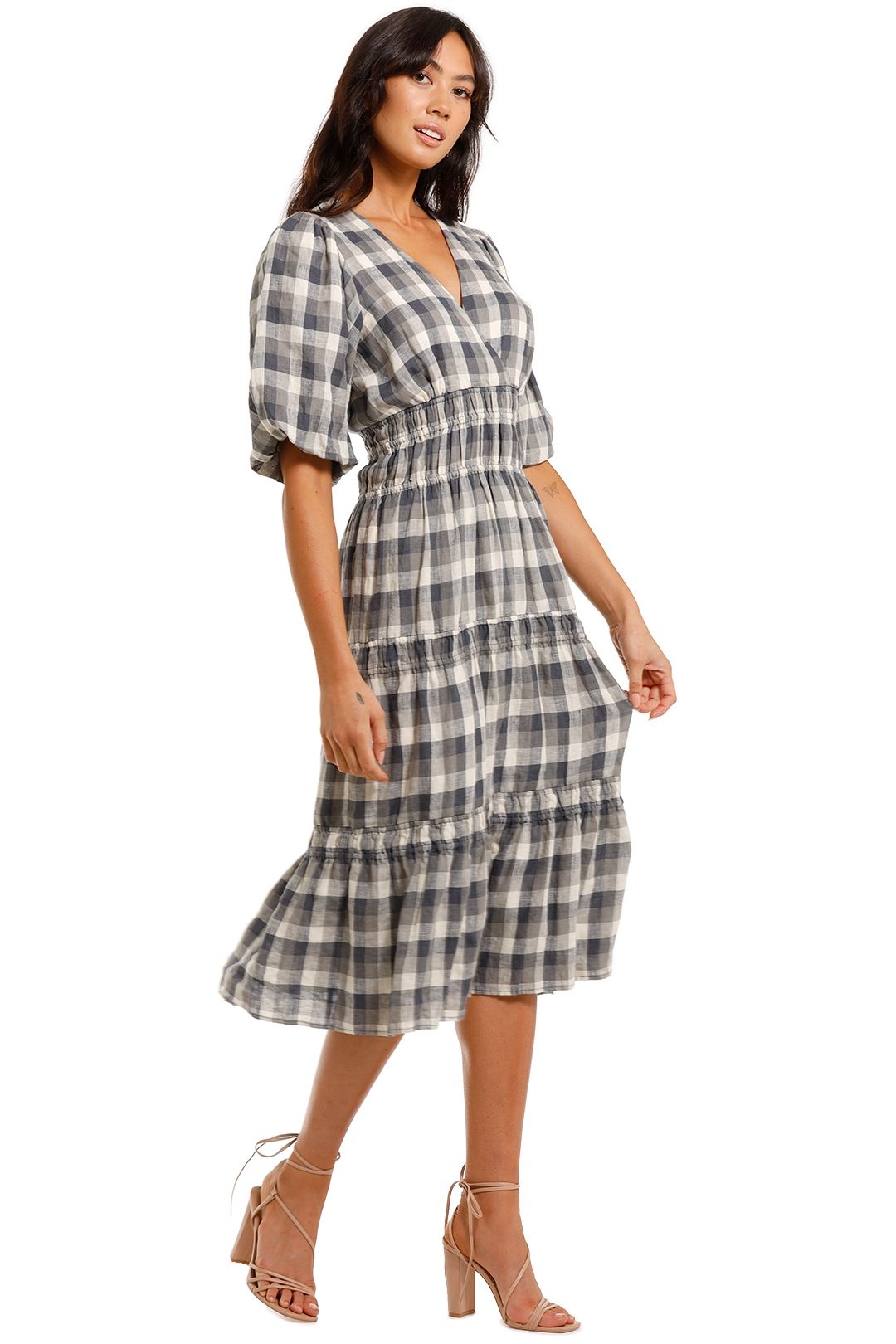 Magali Pascal Appoline Long Dress Check