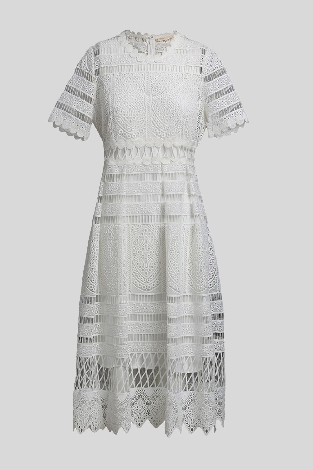 Maje - White Lace Shift Dress
