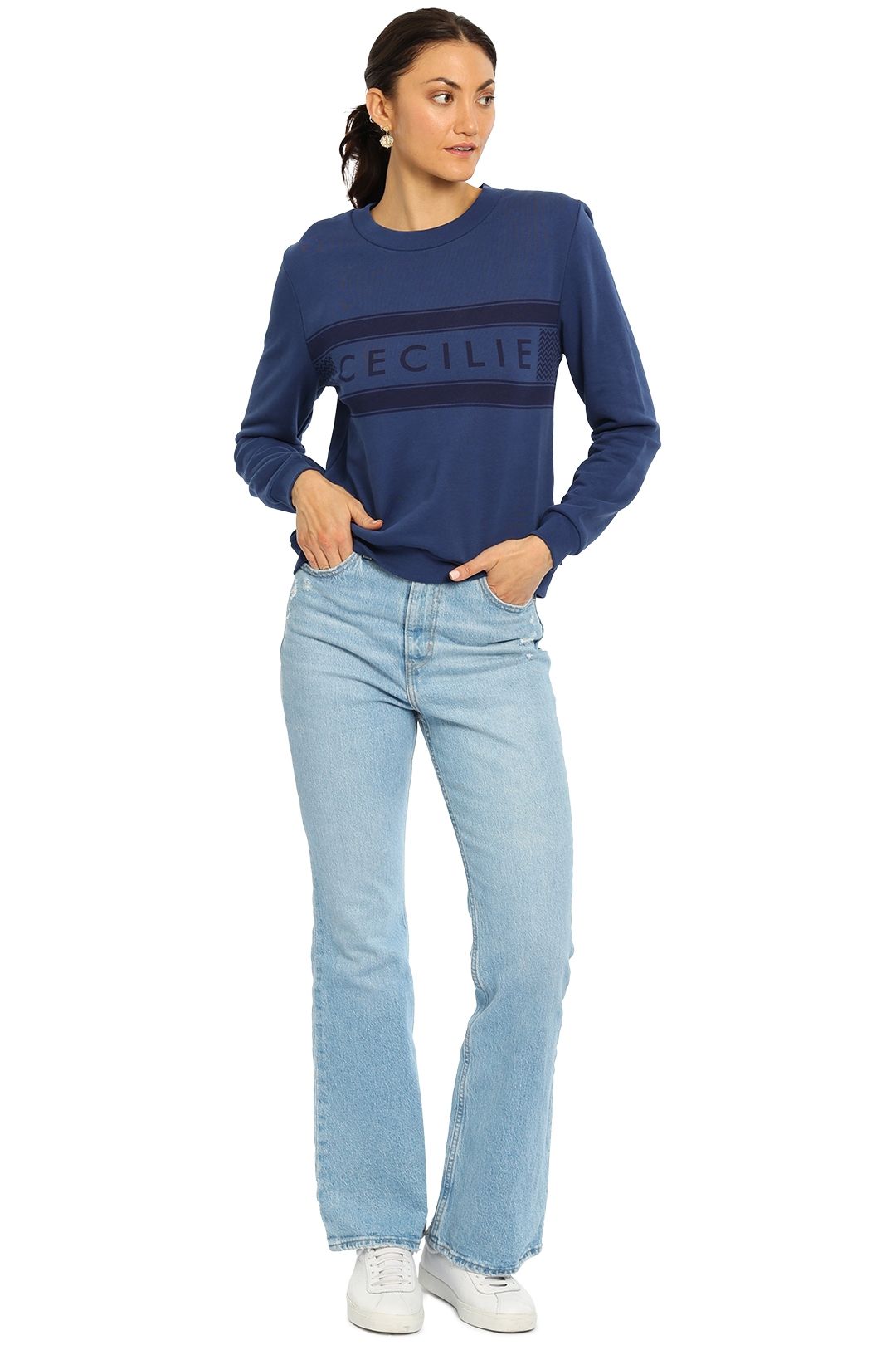 Manila Sweater Navy Cecilie Copenhagen blue