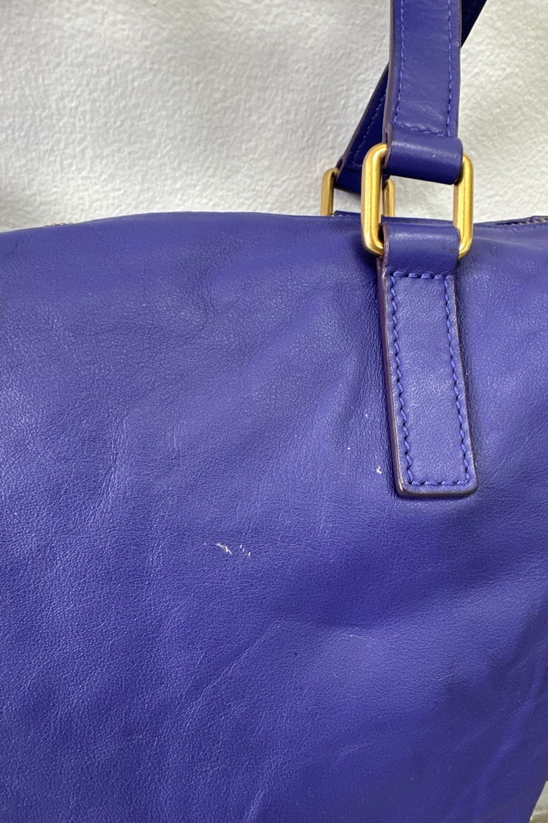 Marc by Marc Jacobs  - Blue Leather Tote Bag