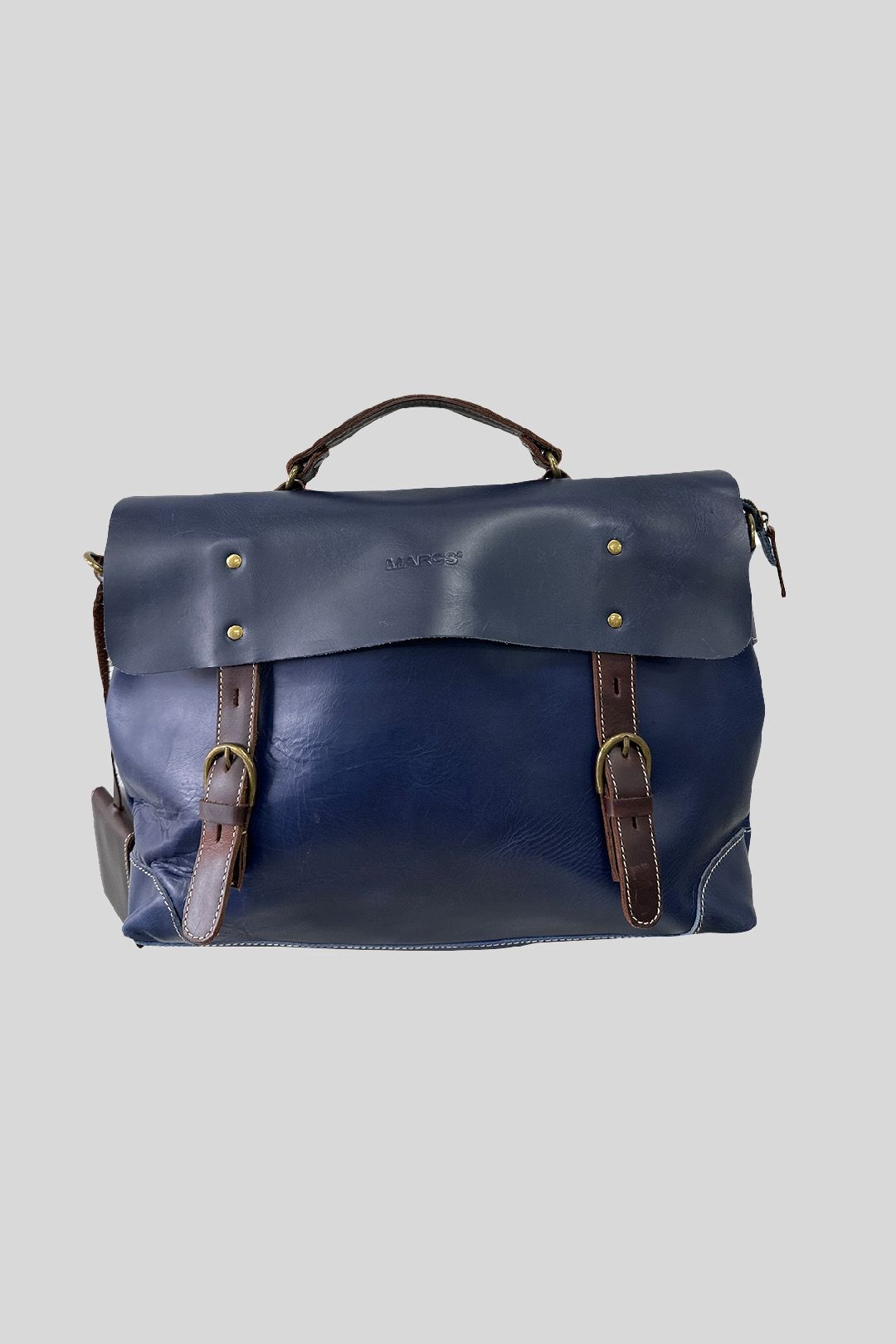 Marcs - Blue and Brown Leather Briefcase