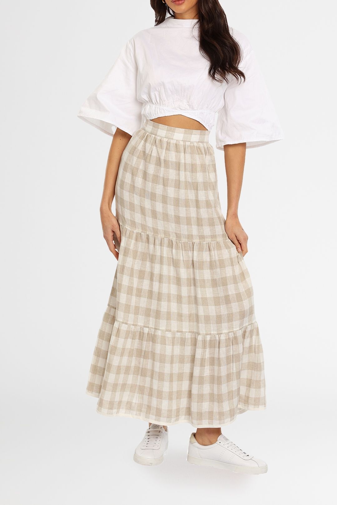 Dusty Skirt in Beige Marle