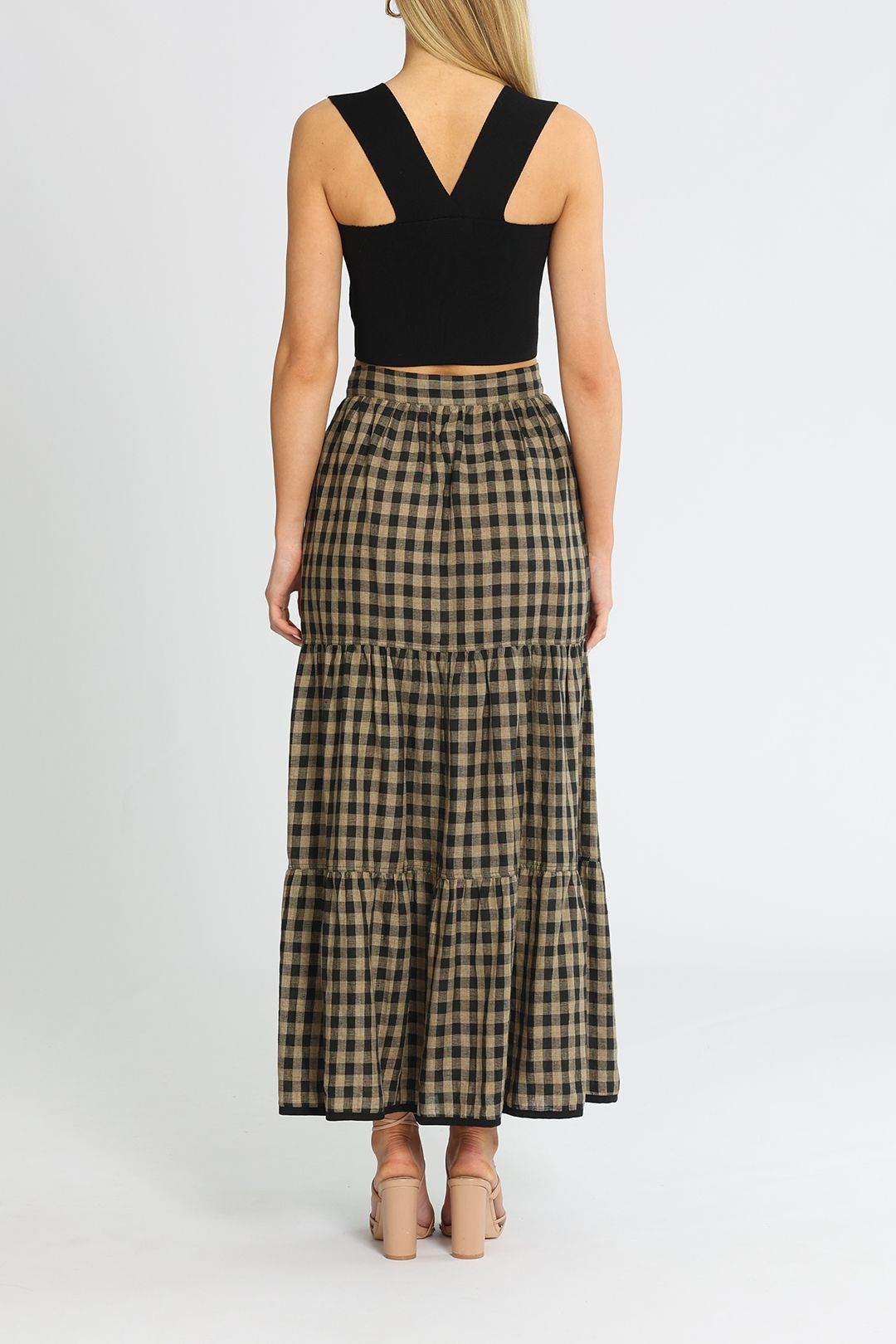 marle dusty skirt check