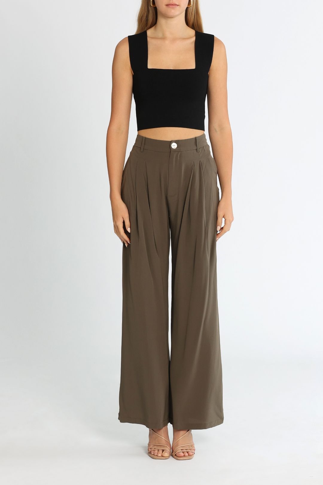 Marle Willow Wide Leg Silk Pant Clover