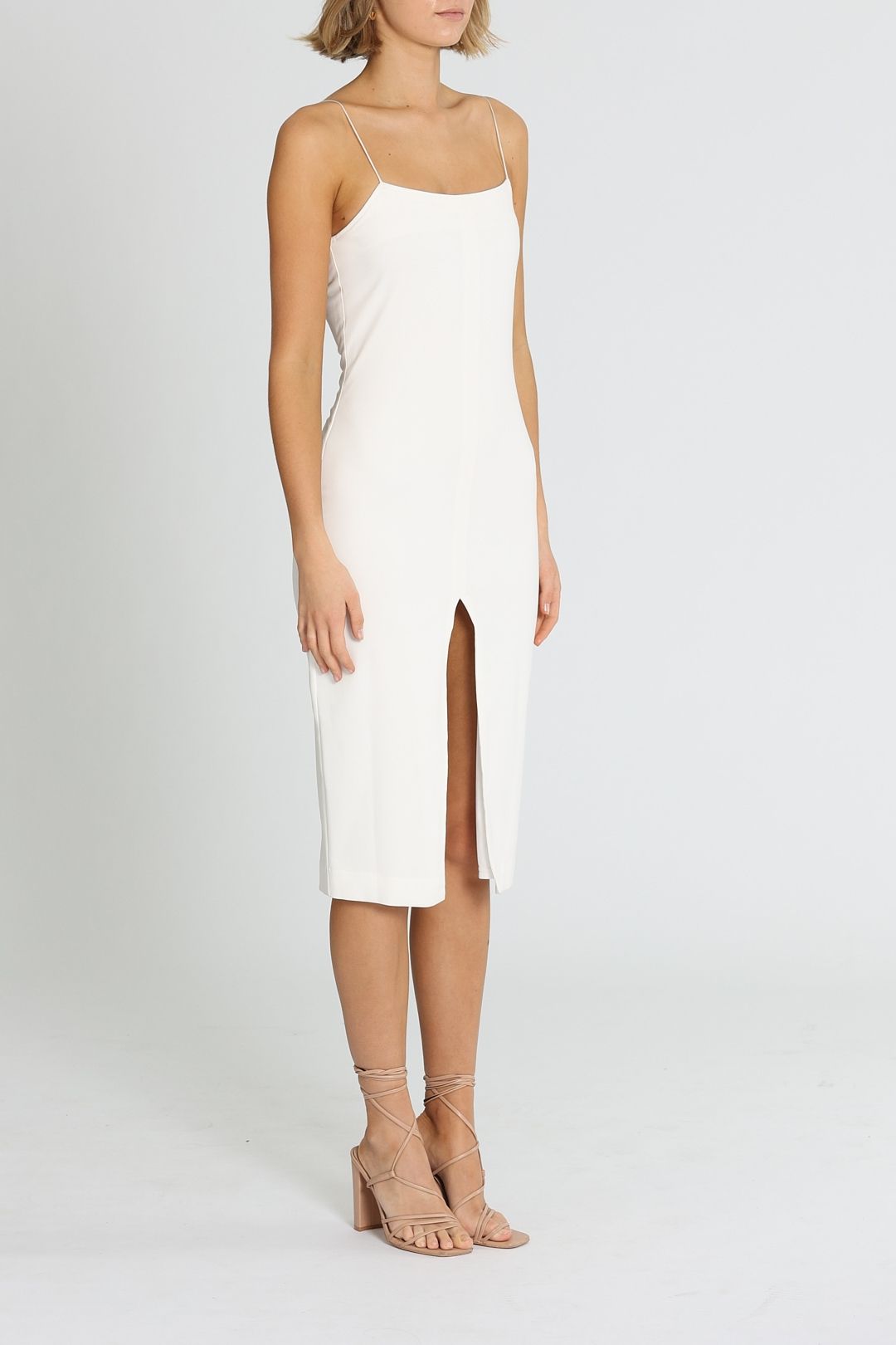 Maurie and Eve Eve Niyol Midi Dress White