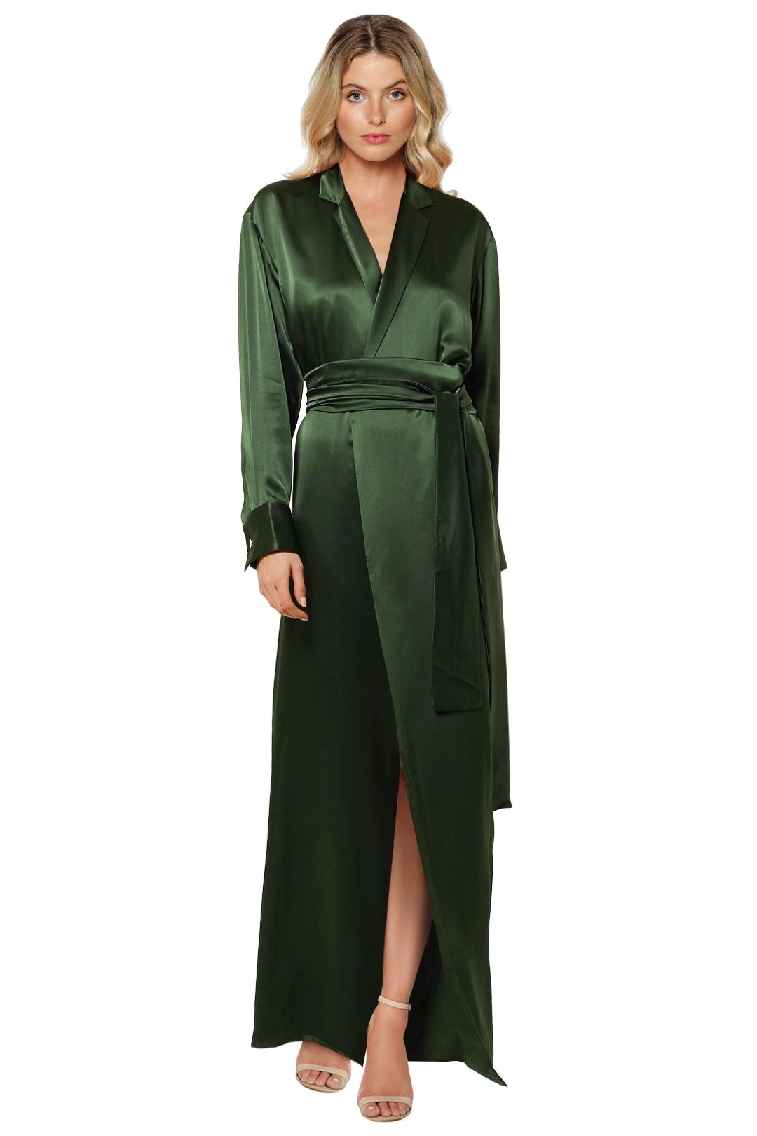 Image of Michael Lo Sordo - Silk Satin Maxi Dress