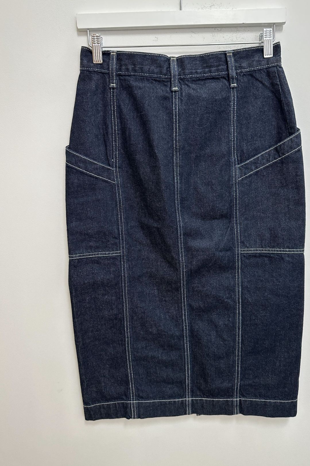 Levis Midi Denim Blue Pencil Skirt