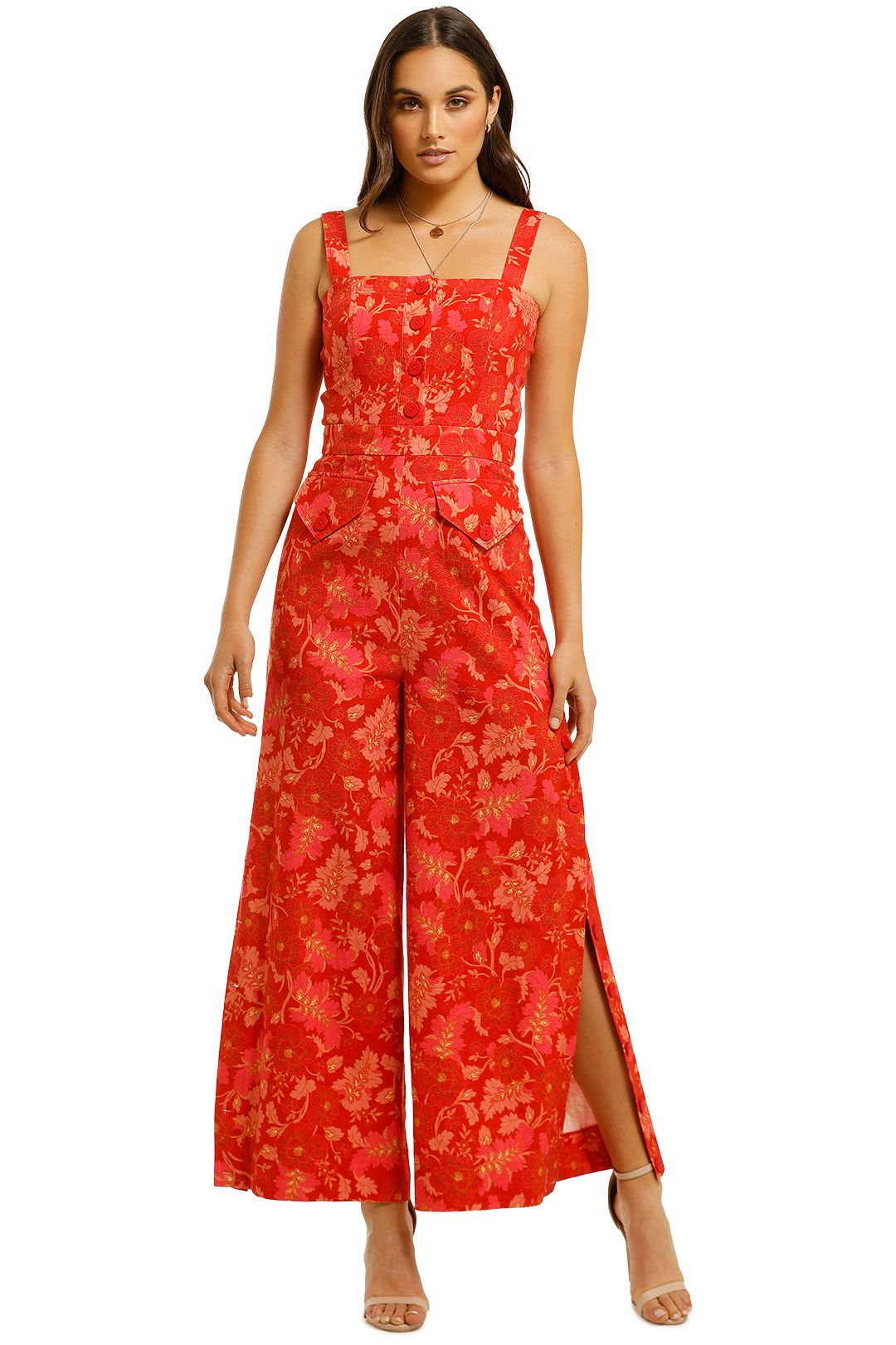 Hibiscus Jumpsuit in Print by Ministry of Style for Hire | GlamCorner