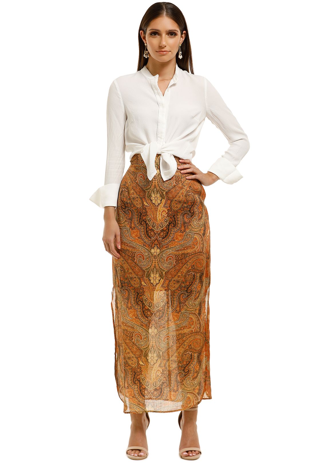 Ministry of Style - Rhapsody Skirt - Brown - Front