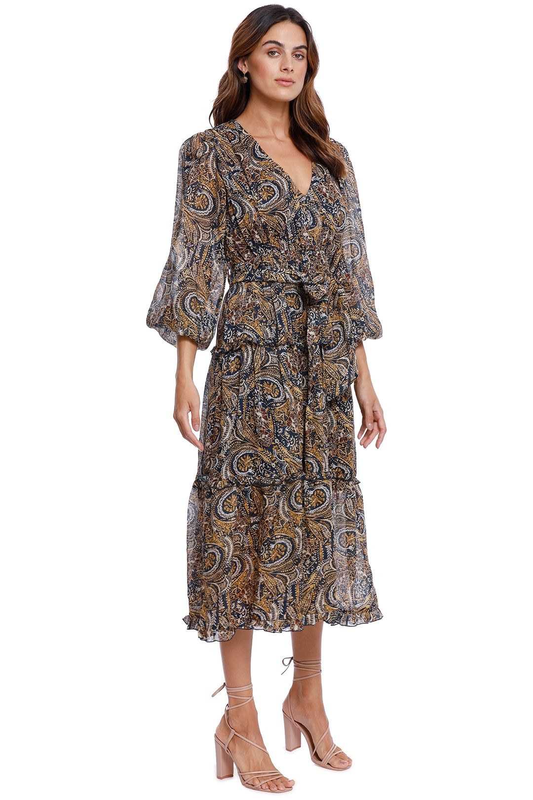 Ministry of Style Parisian Soul Midi Dress Abstract Print