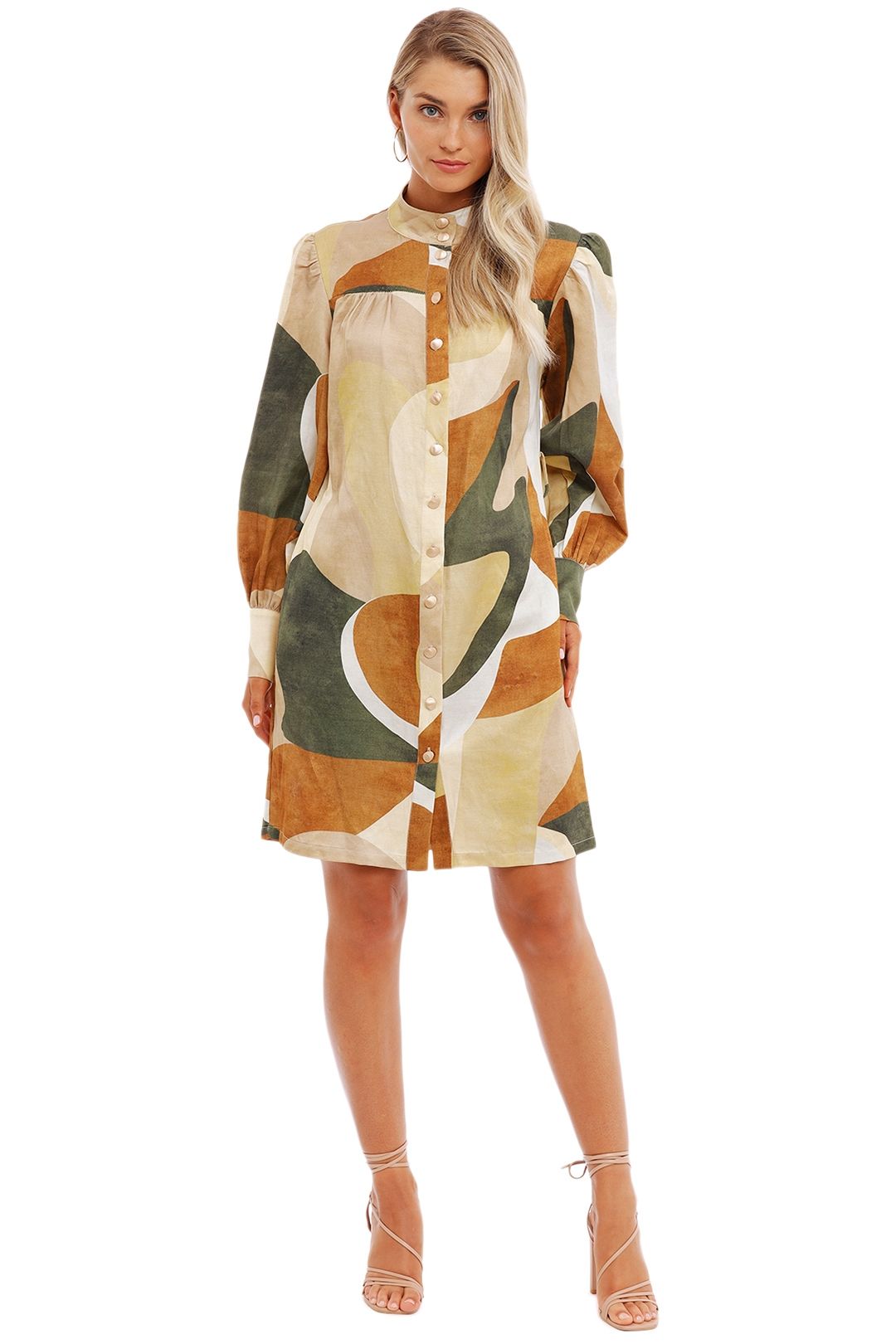 Ministry of Style Retro Resort Mini Dress multi