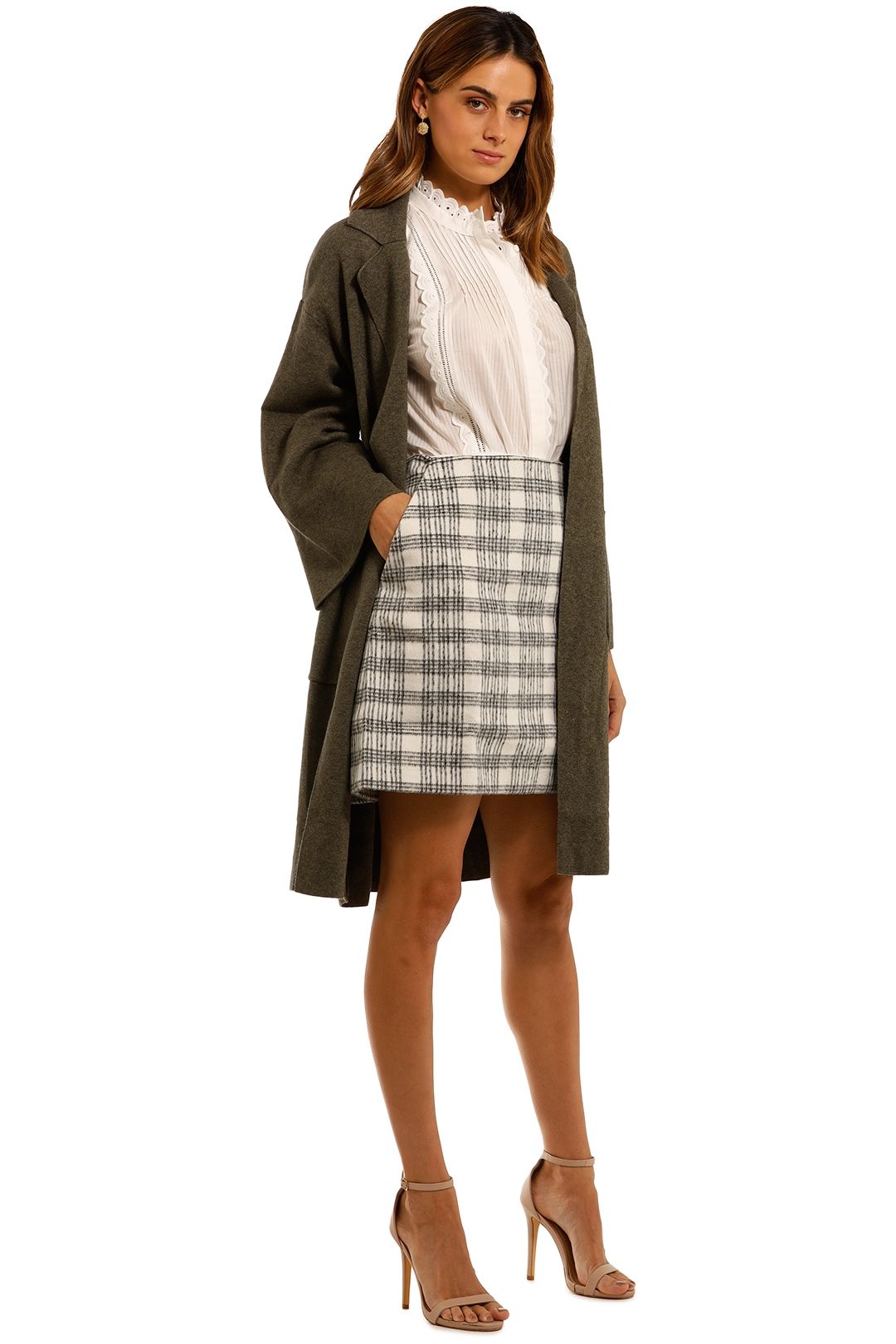 Mink Pink Harriett Long Coat midi
