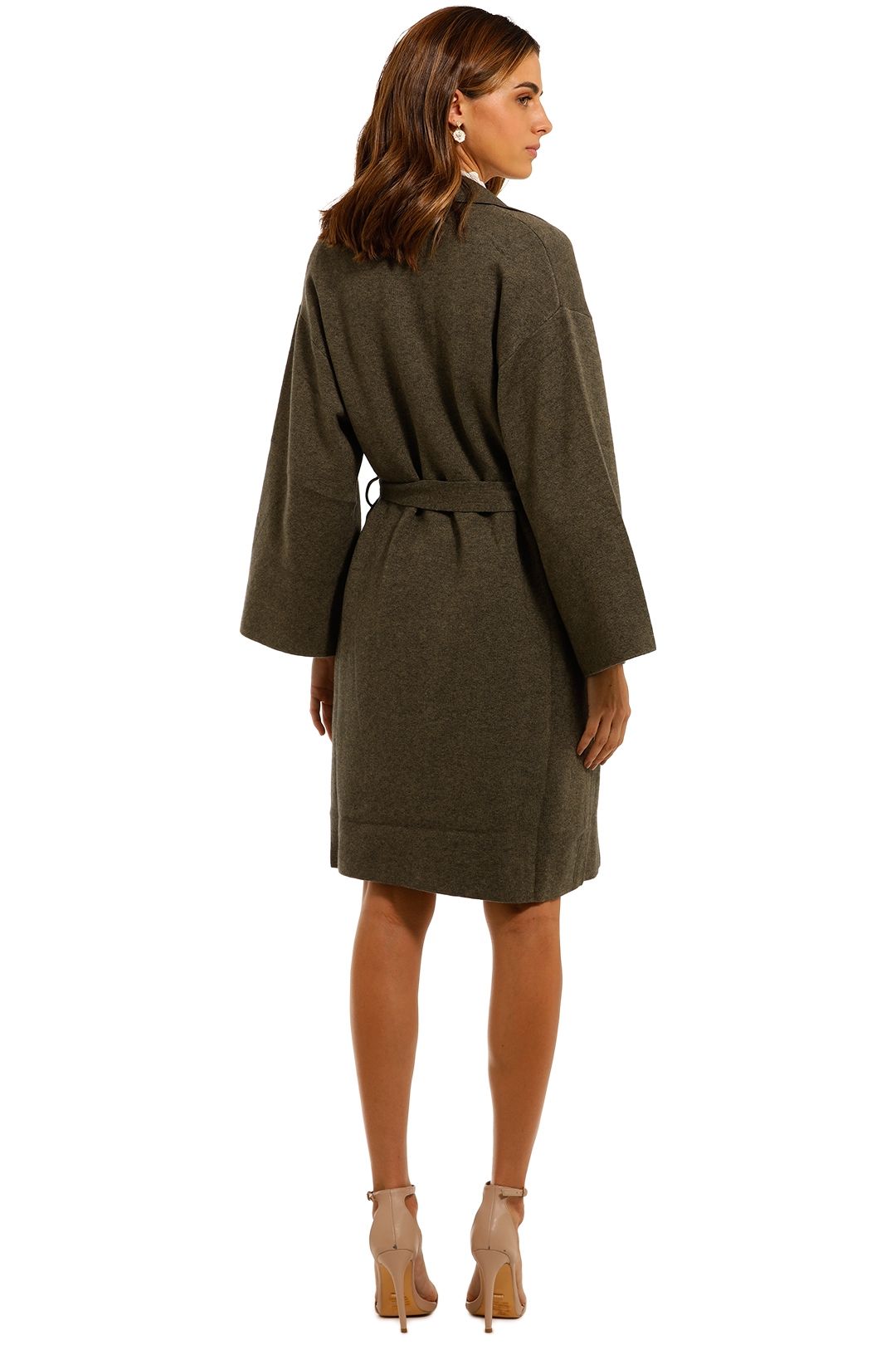Mink Pink Harriett Long Coat belted