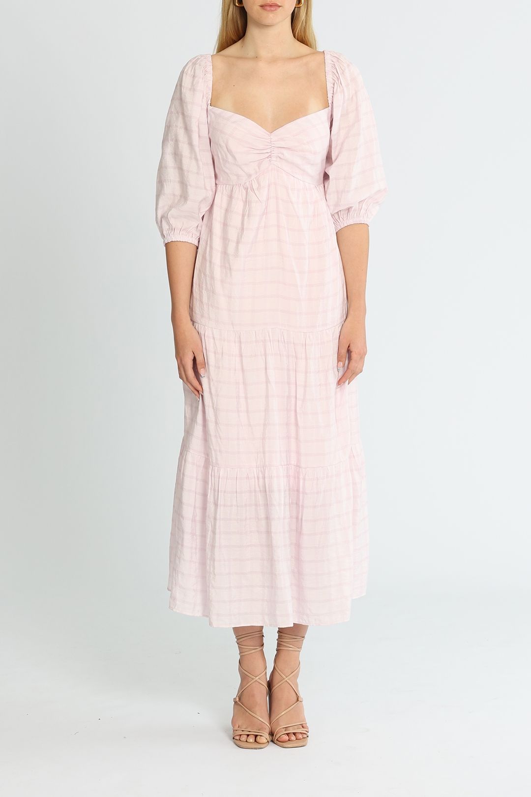 Mink Pink - Sadie Broidery Midi Dress