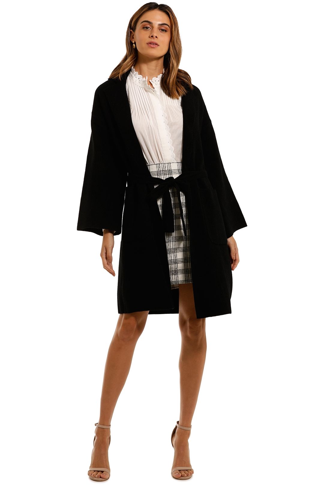 Mink Pink Trixie Long Knit Coat