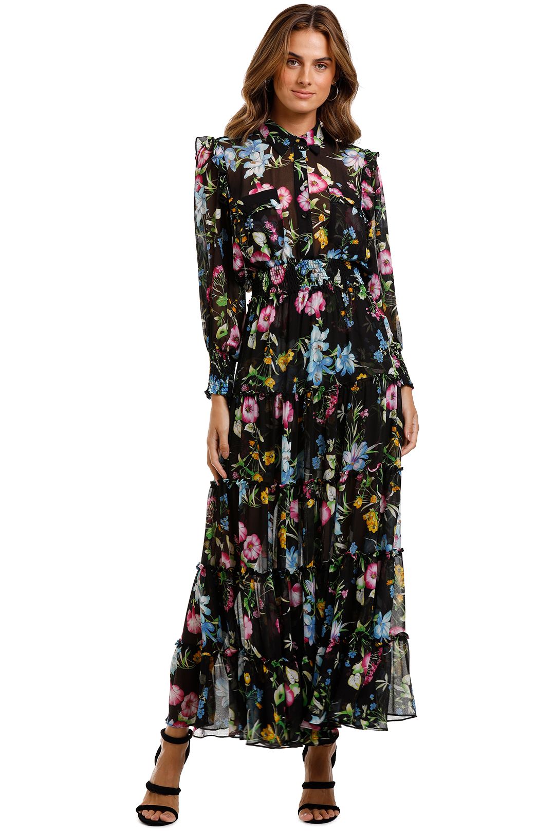 Misa LA Aydeniz Dress dark floral print