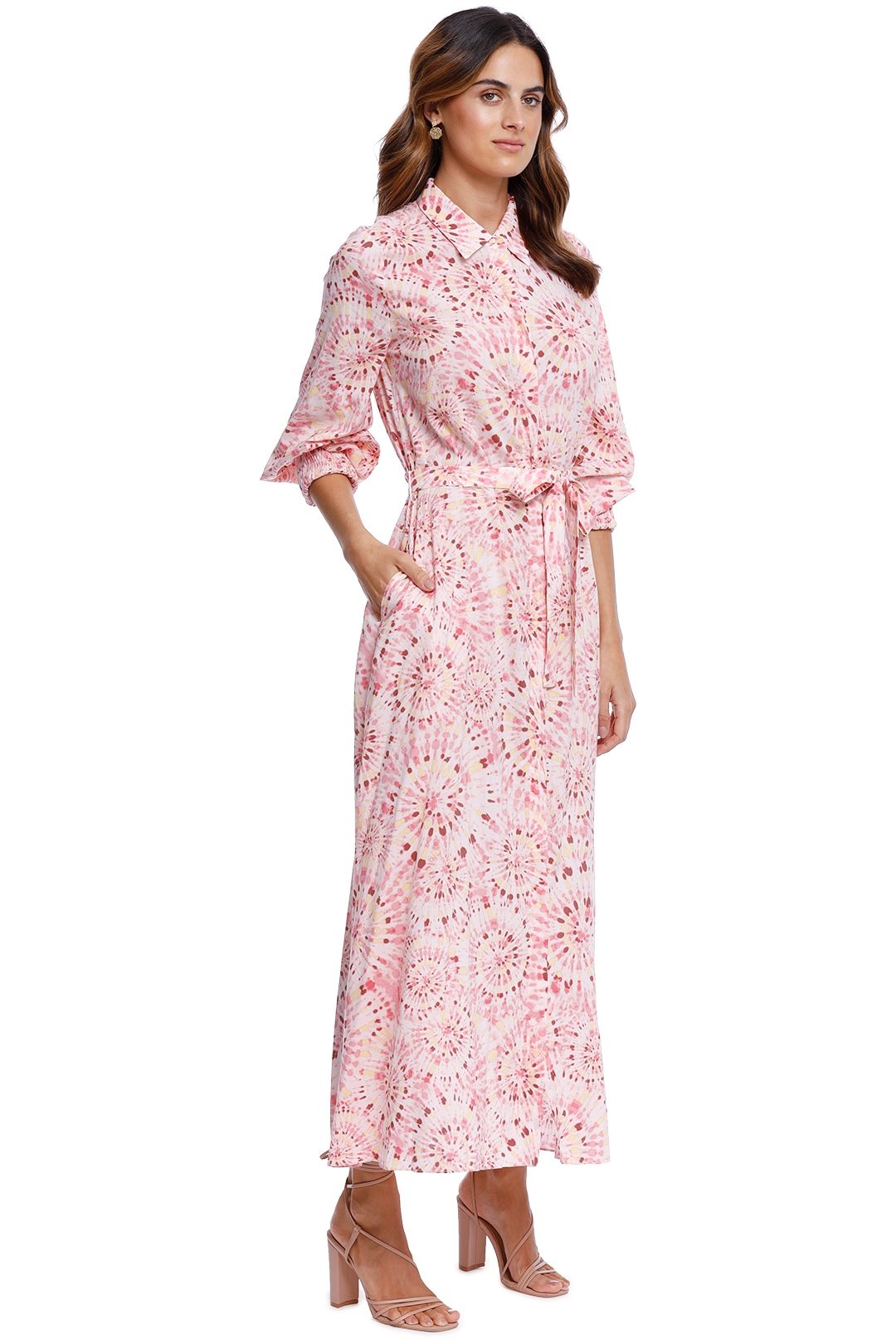 Misa LA Bettina Dress Pink Print
