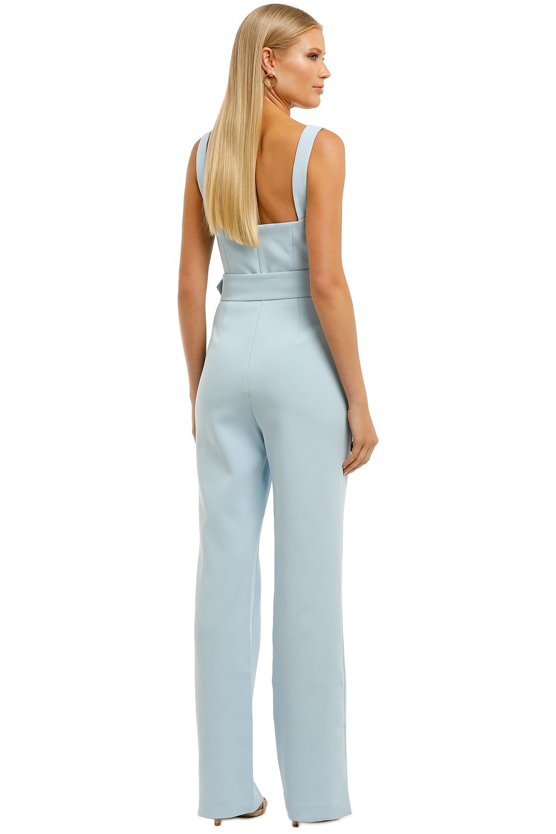 Aviana Pantsuit in Powder Blue by Misha for Hire GlamCorner
