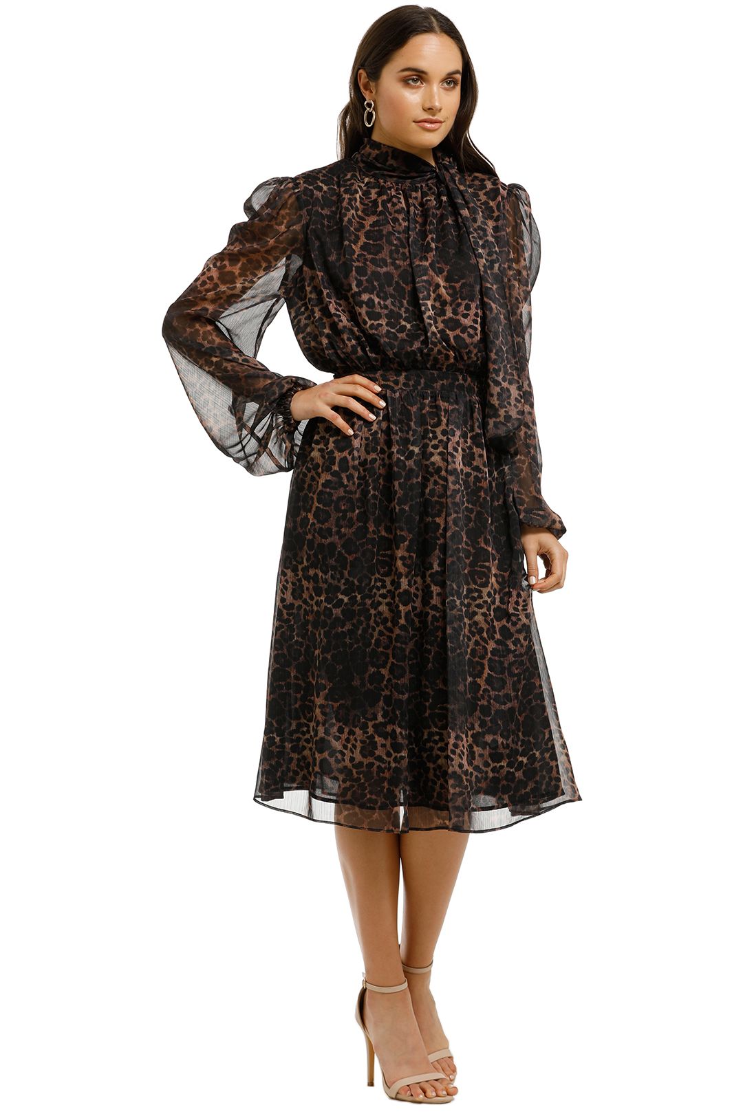 Misha-Collection-Sofia-Dress-Leopard-Side