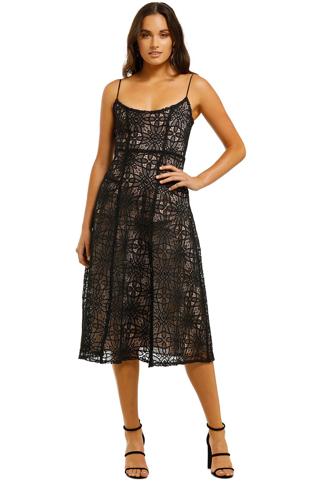 Misha-Marzia-Dress-Black-Front