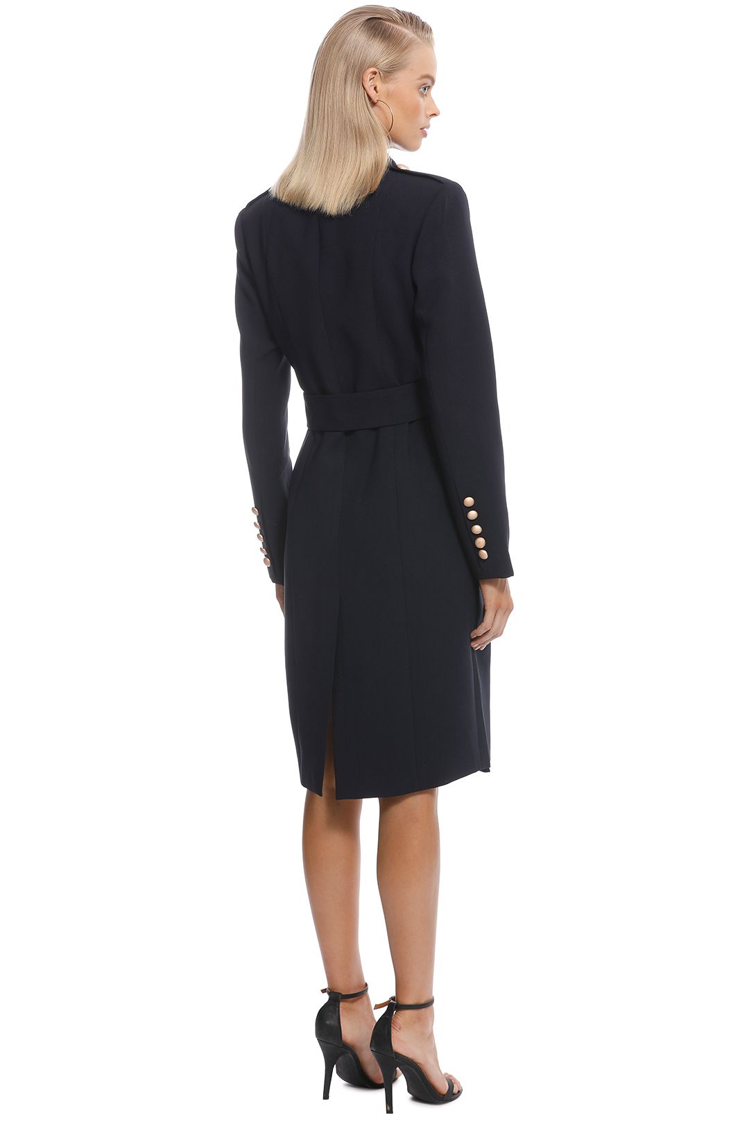 Misha Collection - Andrea Coat – Navy - Back