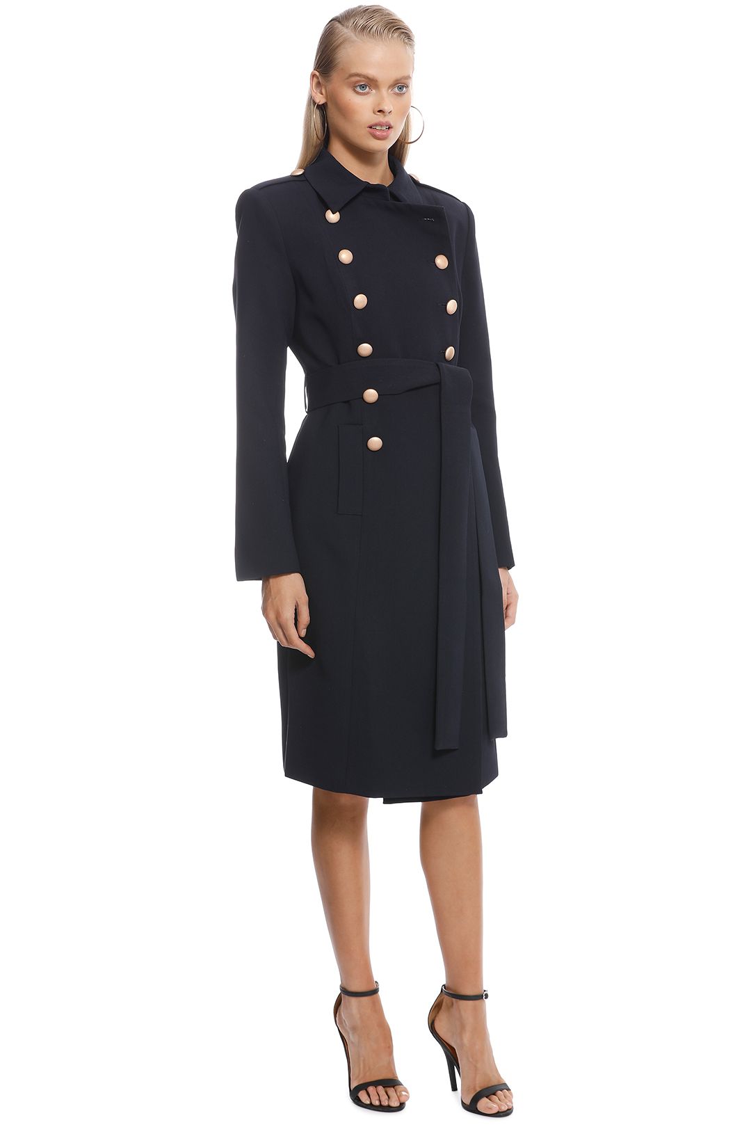Misha Collection - Andrea Coat – Navy - Side